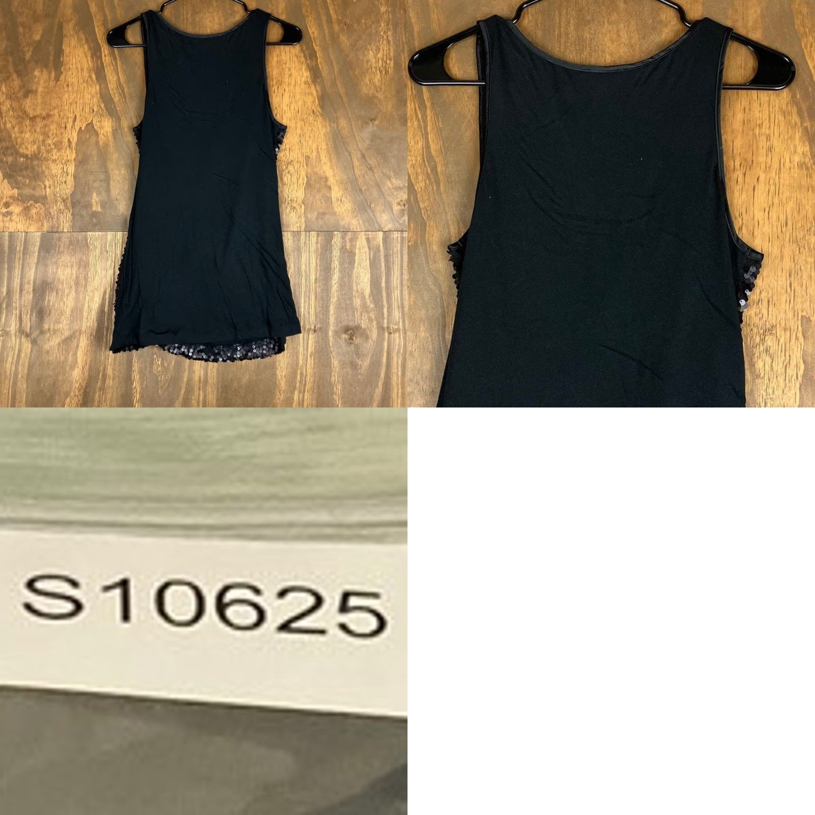 Express Express Tank Womens Sequin Black Scoop Neck Modal Blend Medium Size M / US 6-8 / IT 42-44 - 8 Thumbnail