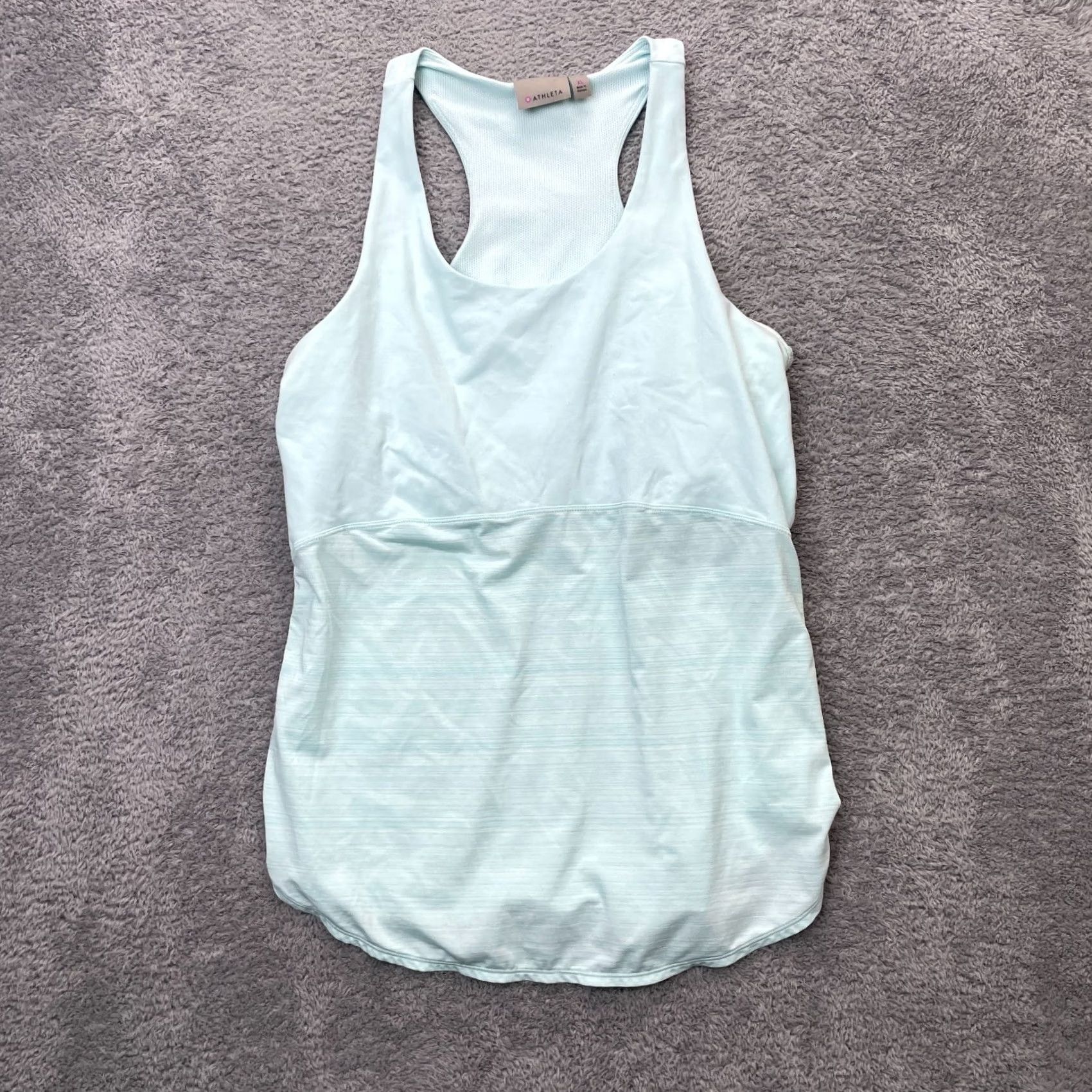 Athleta Athleta Tank Womens XL Blue Top Daydreamer Racerback Fitted Workout Shirt Sleeveless City Sports Activewear Gym Running Yoga Size XL / US 12-14 / IT 48-50 - 2 Thumbnail