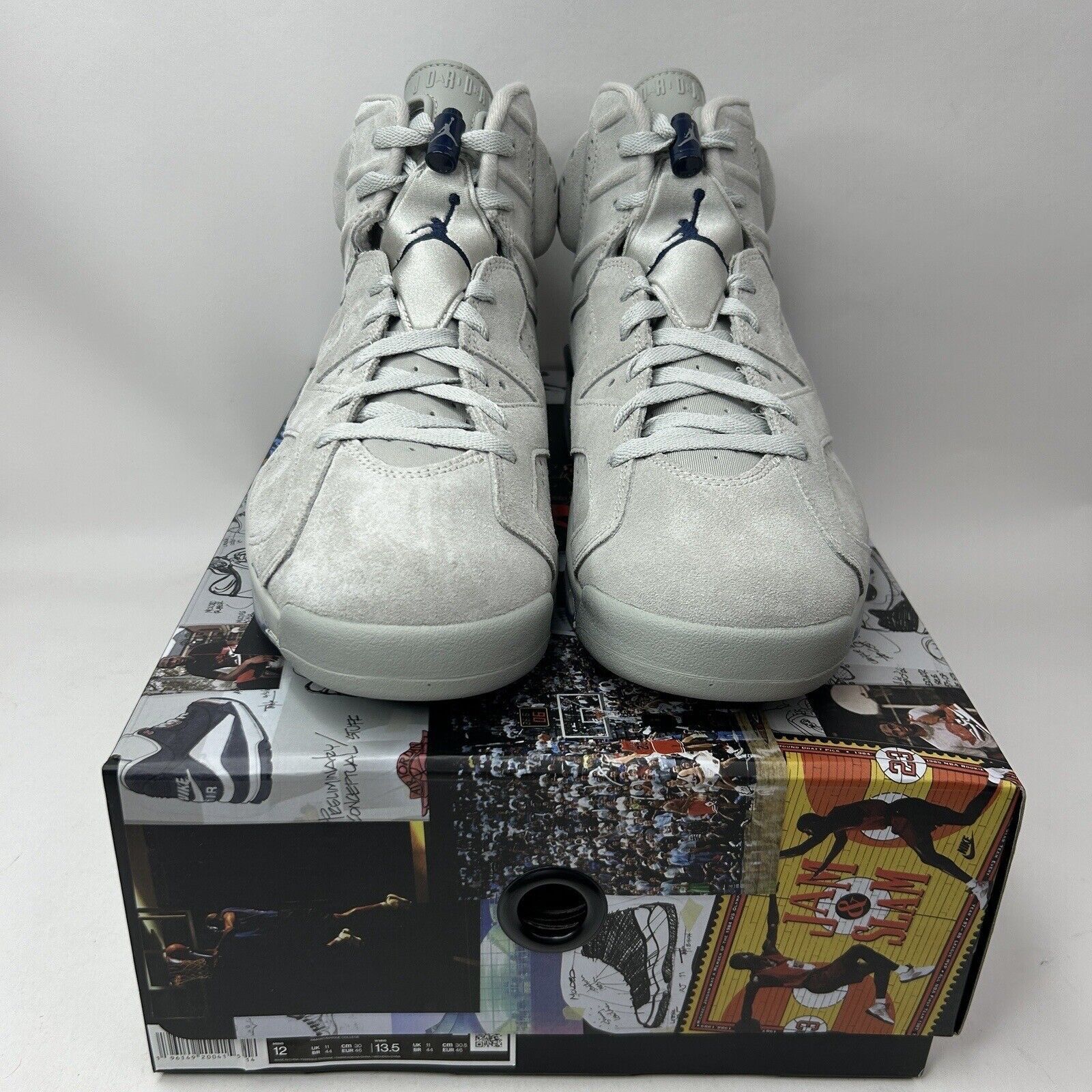 Nike Nike Air Jordan 6 Retro “Georgetown” 2023 Size US 12 / EU 45 - 2 Thumbnail