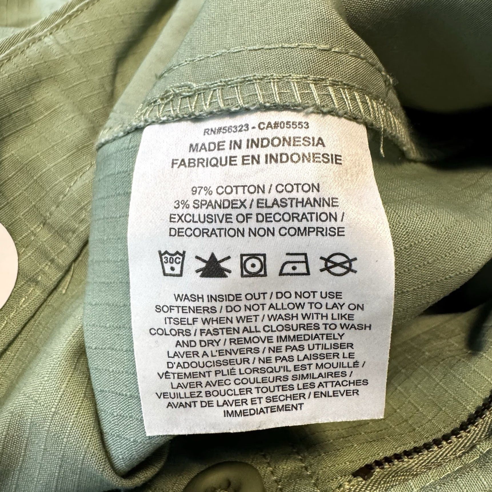 Nike Nike Club Mens Pants 38x30 Cargo Stretch FZ5765-386 Oil Green Regular Inseam 30in NWT Size US 38 / EU 54 - 7 Thumbnail