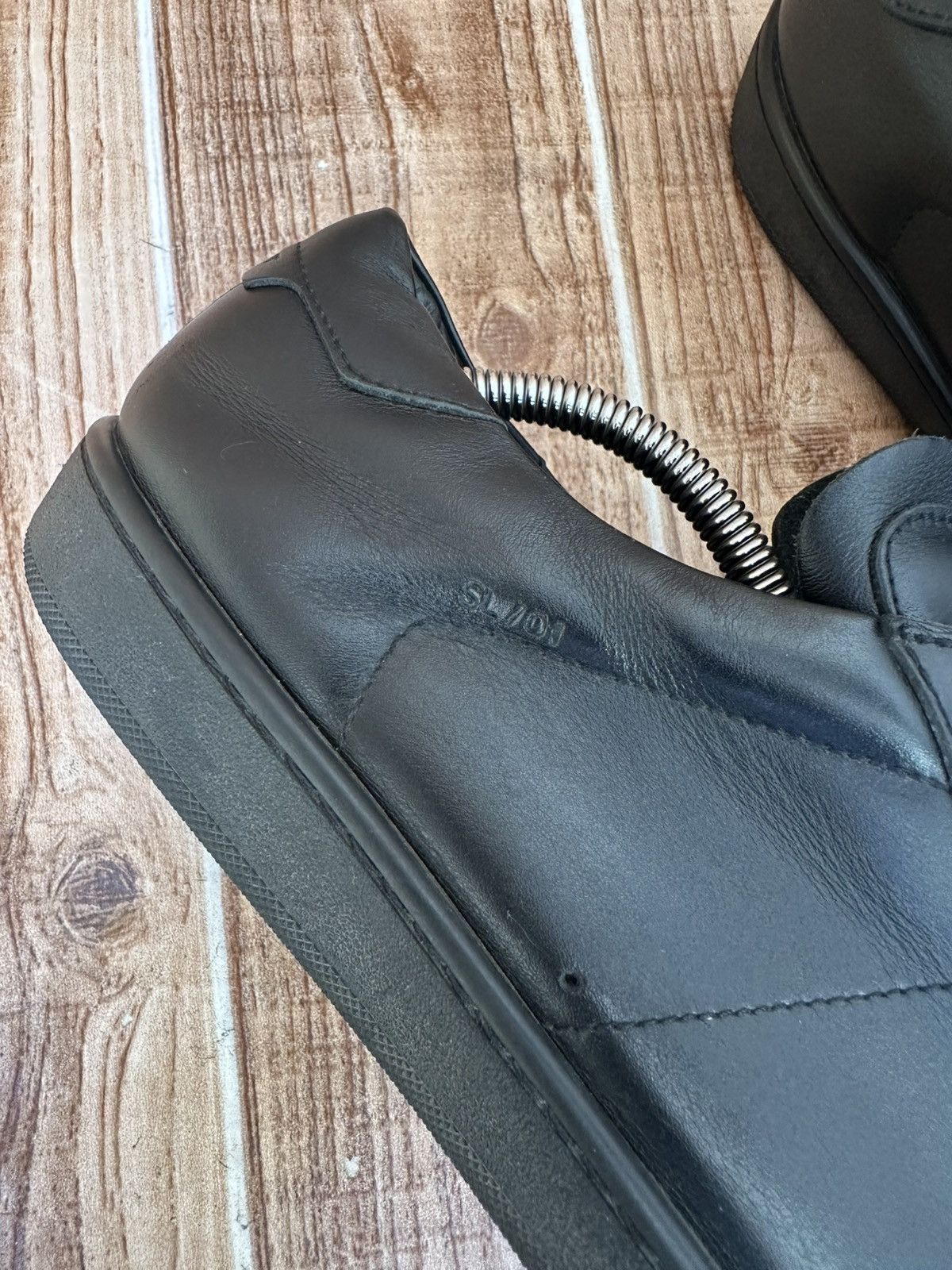 Saint Laurent Paris Saint Laurent SL/01 Black Leather Signature Court Classics Size US 8 / EU 41 - 13 Thumbnail
