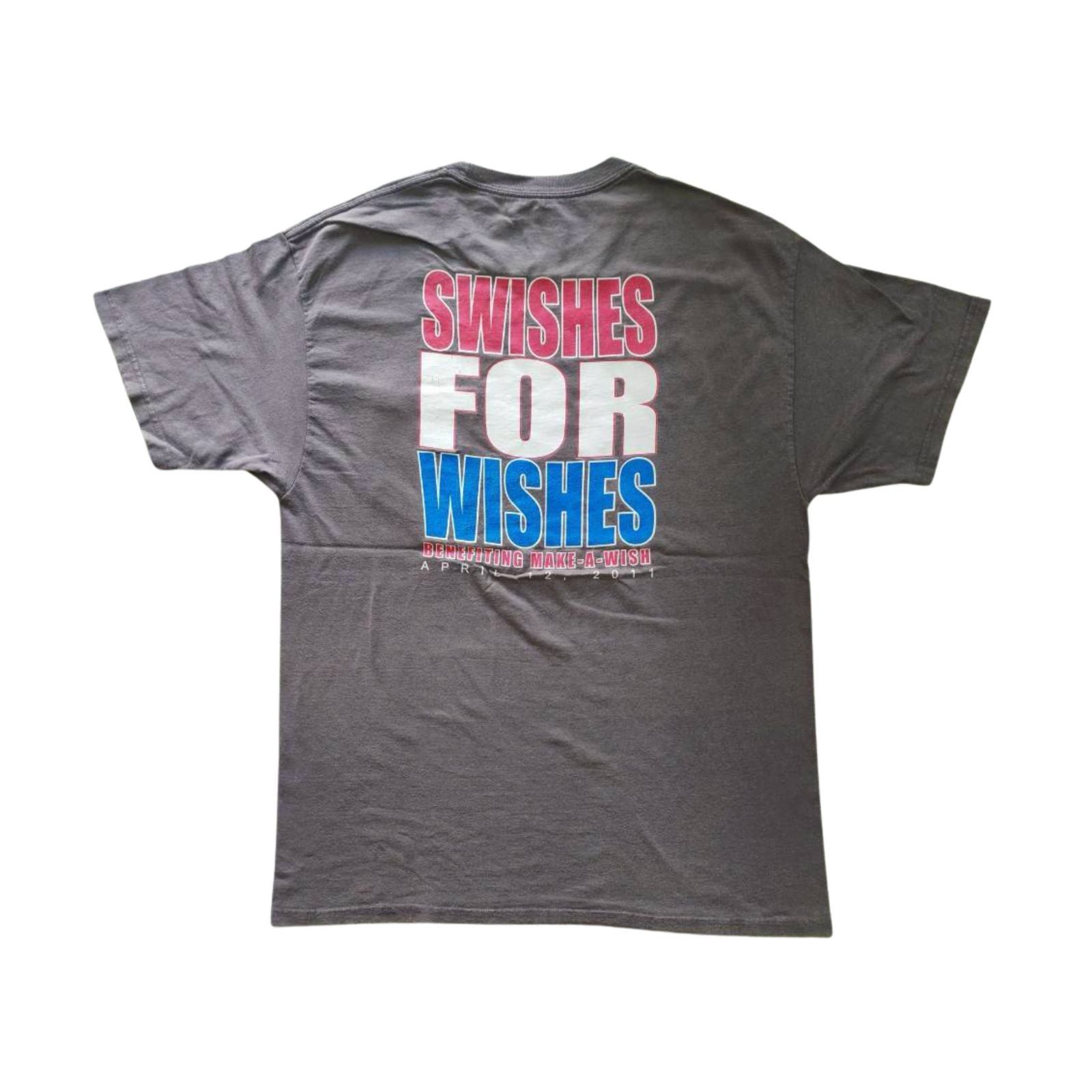 Hanes 2011 swishes for wishes quotes pocket t shirt gray Size US M / EU 48-50 / 2 - 1 Thumbnail