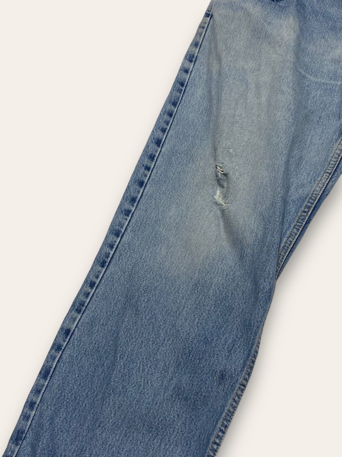 Jean Vintage LEE Light Washed Denim Jeans Wide Baggy Size US 36 / EU 52 - 14 Thumbnail