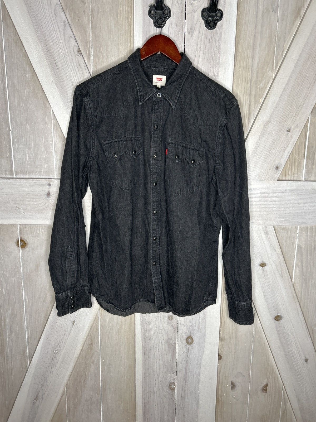 Levi's × Vintage Vintage Denim button-up Size US L / EU 52-54 / 3 - 1 Thumbnail