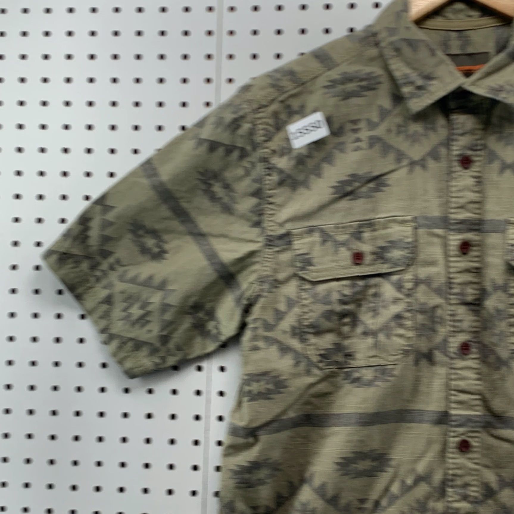 Vintage VINTAGE Northwest Territory Geometric Button-Up Shirt Medium Black Green Aztec Casual Mens Size US M / EU 48-50 / 2 - 4 Thumbnail