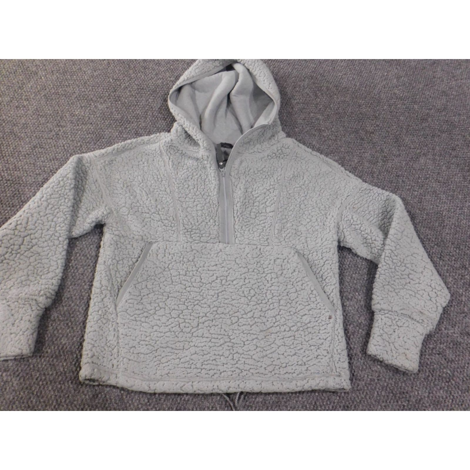 Prana VINTAGE prAna Hoodie Women XS Sherpa Green Pullover 1/4 Zip Outdoors Soft Lined Size XS / US 0-2 / IT 36-38 - 3 Thumbnail