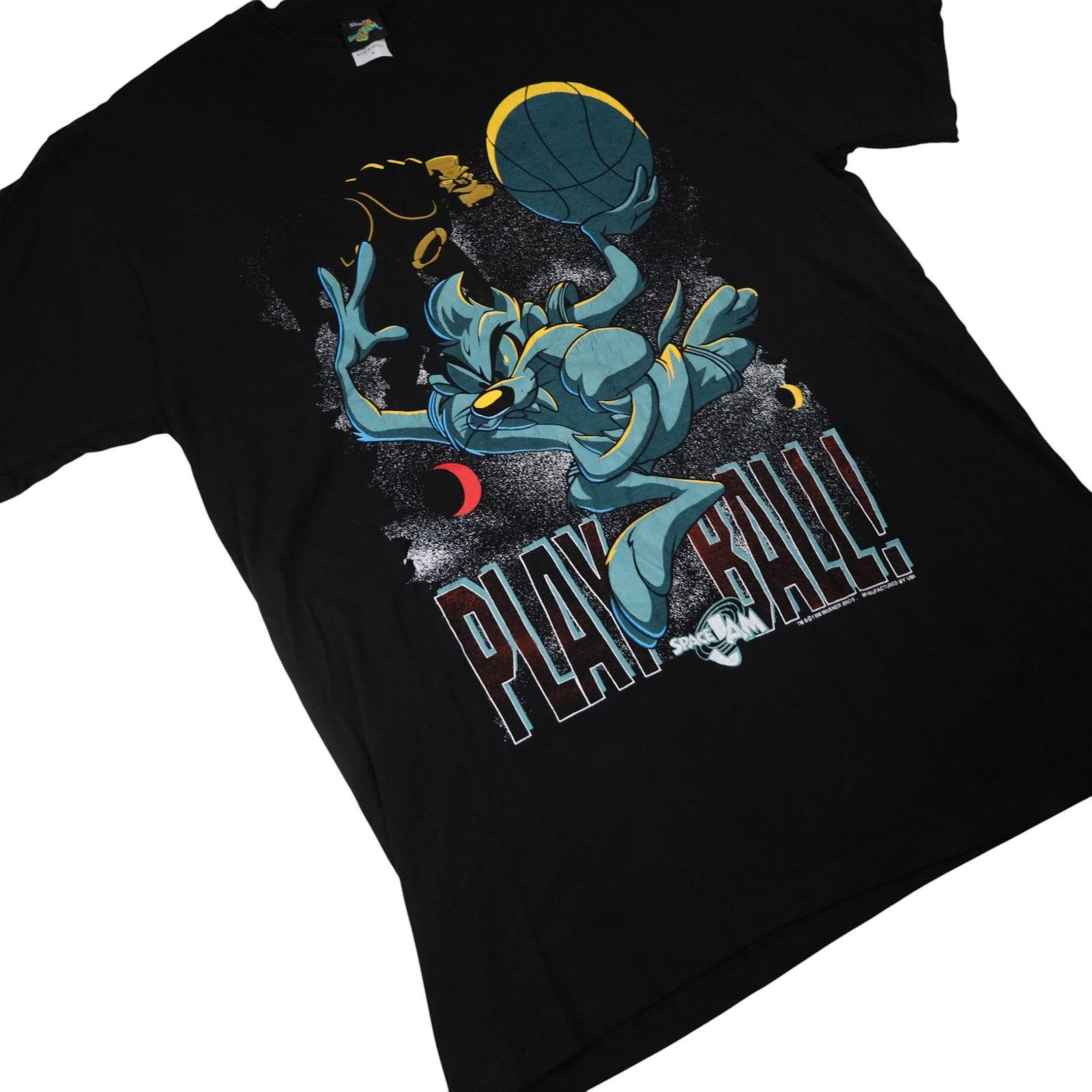 Vintage × Warner Bros Vintage 90s Space Jam Taz Graphic T Shirt Size US L / EU 52-54 / 3 - 3 Thumbnail