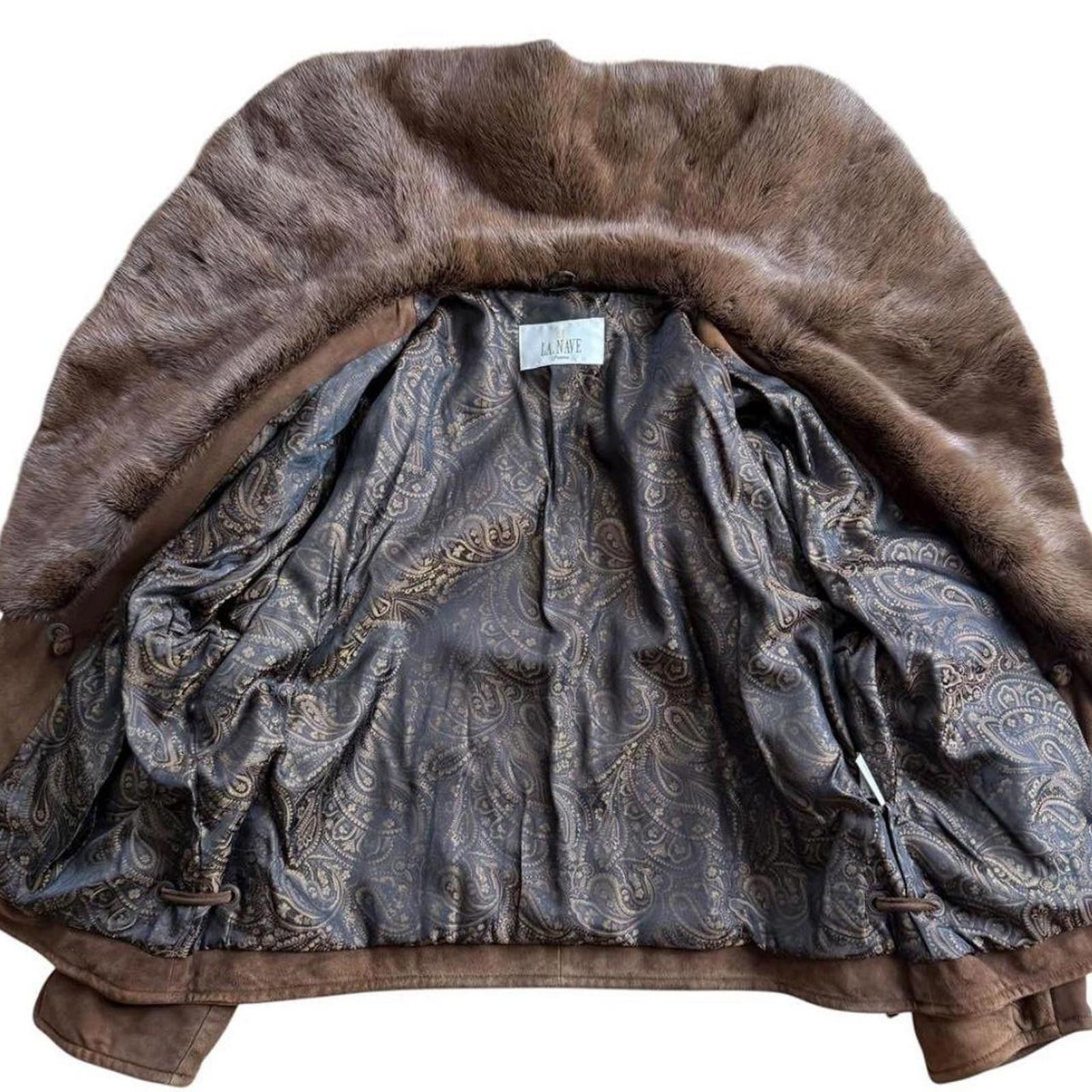 Other Real raccoon fur fairy grunge suede feel brown jacket coat Size XS / US 0-2 / IT 36-38 - 6 Thumbnail