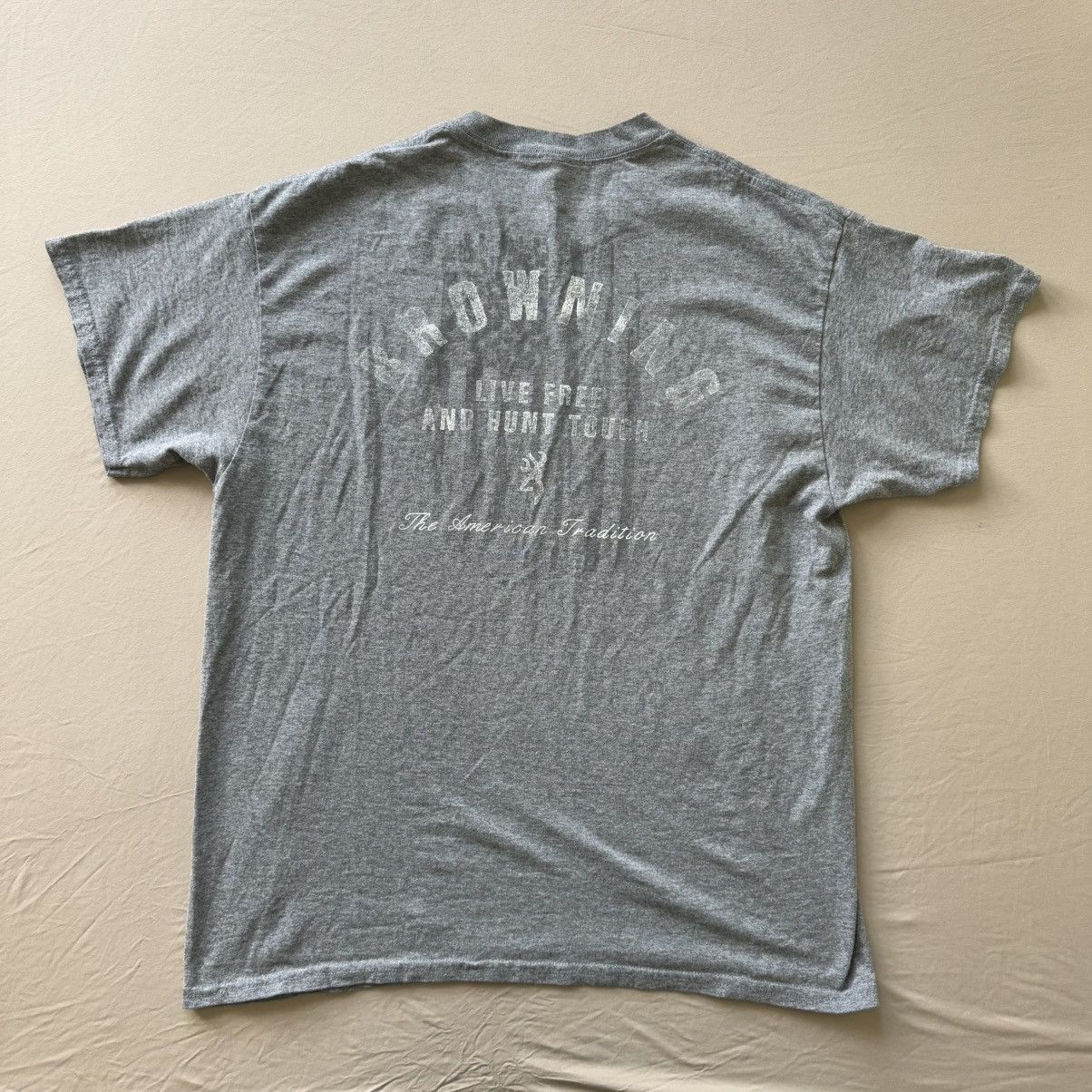 Vintage Browning “Live Free Hunt Tough” Graphic Tee Size US L / EU 52-54 / 3 - 2 Thumbnail