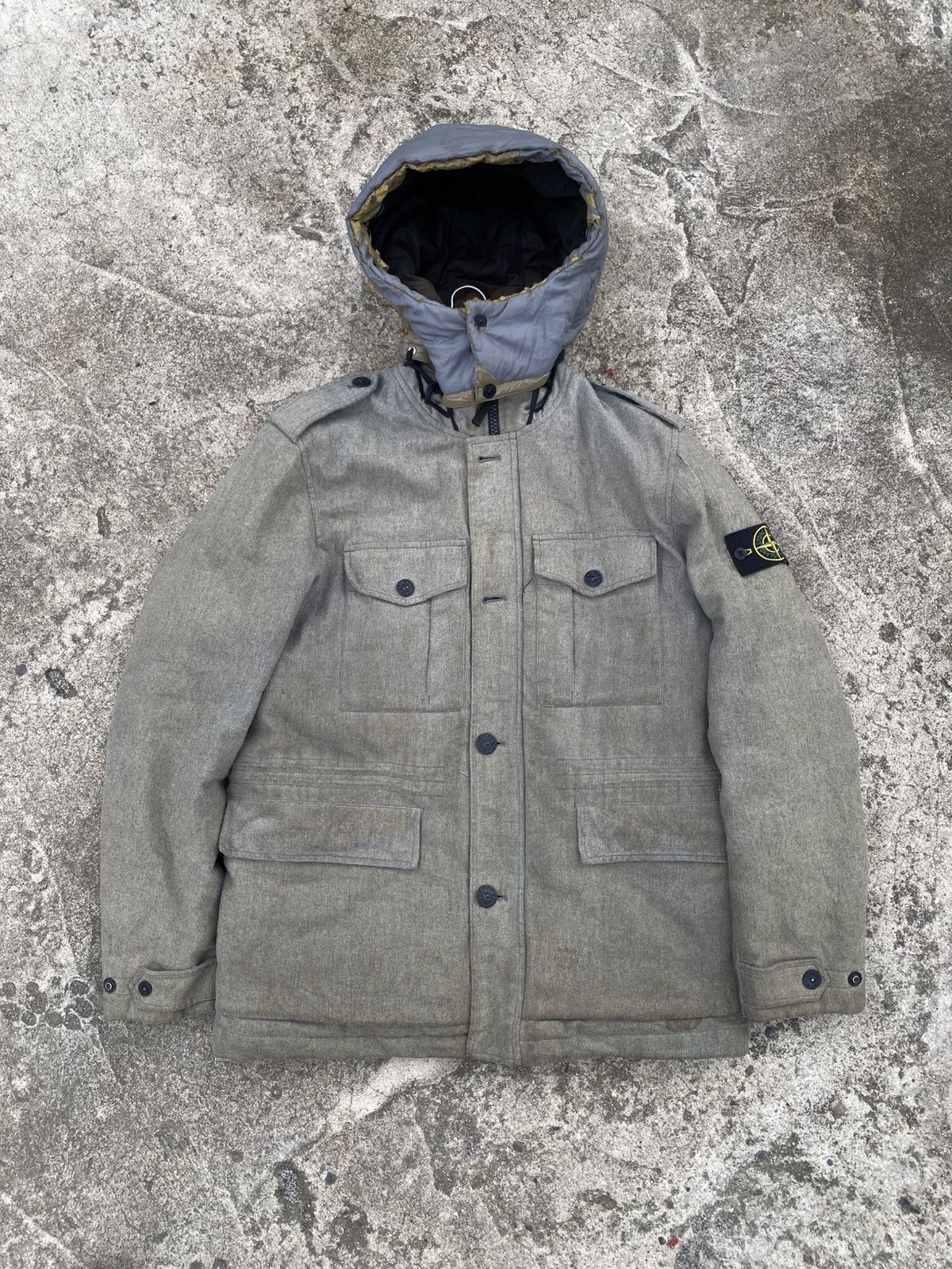 Stone Island Ice Wool Blend Down Jacket 2014