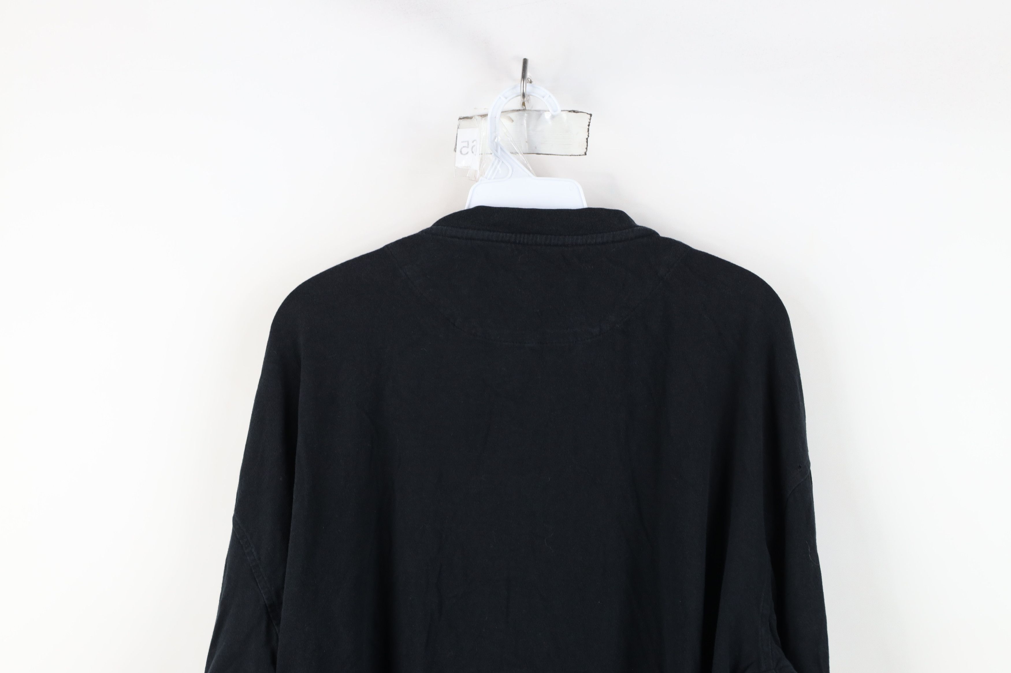 Vintage Vintage 90s Streetwear Long Sleeve Henley T-Shirt Black Size US XL / EU 56 / 4 - 10 Thumbnail