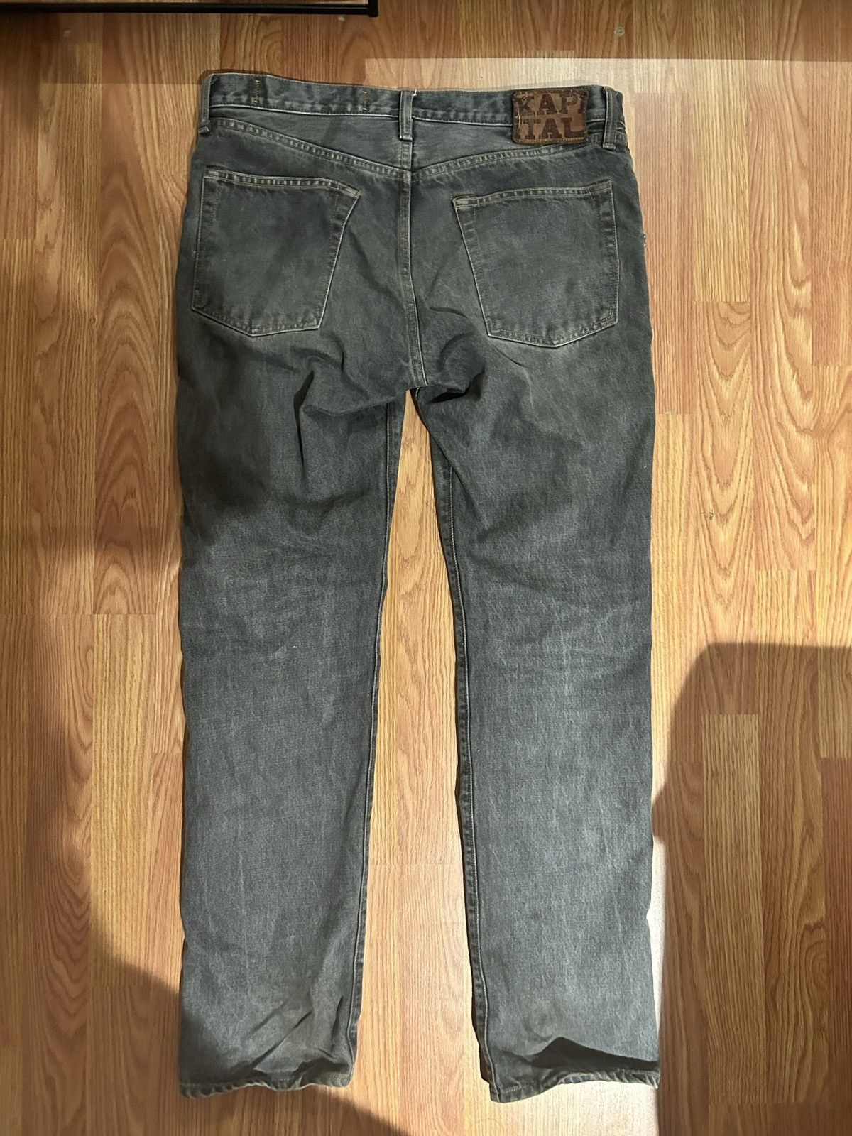 Kapital 14oz BLK Denim 5P MONKEY CISCO (STUDS) Size US 32 / EU 48 - 2 Thumbnail