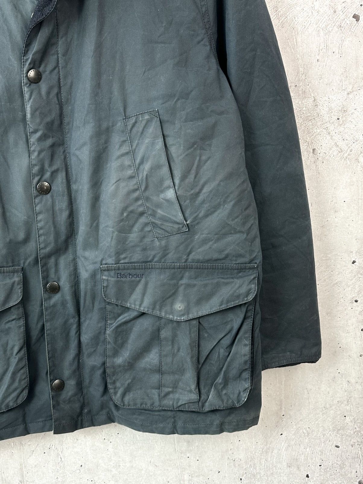 Barbour Barbour Hereford Wax Cotton Dark Green Men’s Zip Jacket Size US XL / EU 56 / 4 - 5 Thumbnail