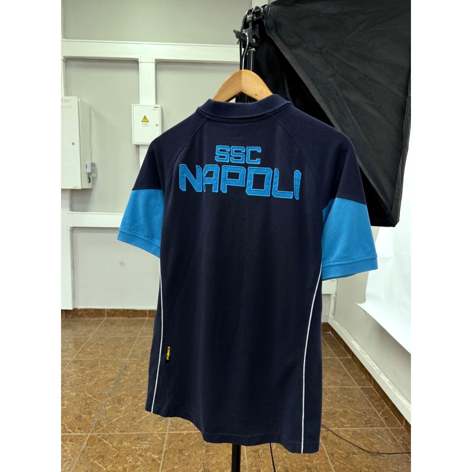Kappa VINTAGE Kappa Napoli Italy Soccer Polo T-Shirt Retro Blue L Mens Size US L / EU 52-54 / 3 - 2 Thumbnail