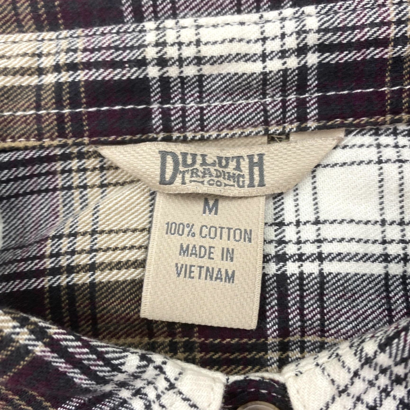 Duluth Trading Company Duluth Trading Co Shirt Mens Medium Brown Plaid Flannel Button Down Long Sleeve Size US M / EU 48-50 / 2 - 5 Thumbnail