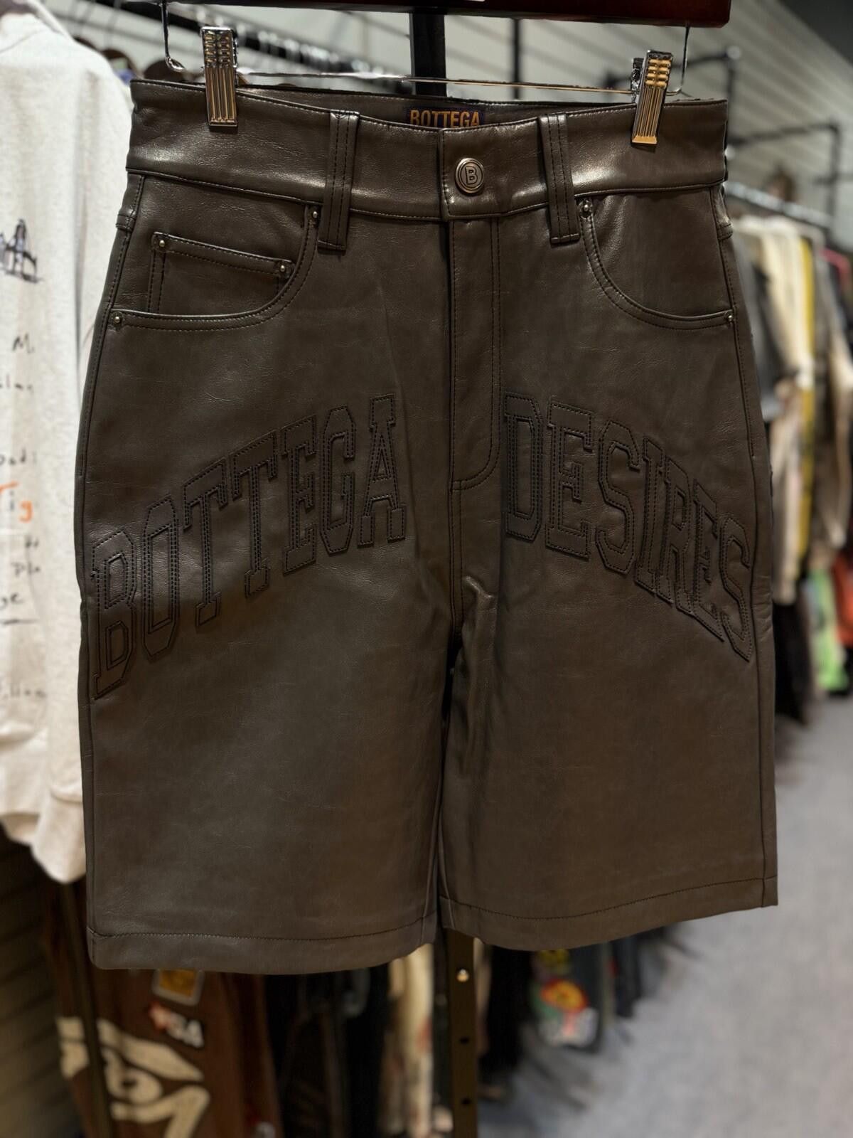 Bottega Desires Bottega Desires Grey Leather Shorts - Brand New Size 30 Size US 30 / EU 46 - 3 Thumbnail