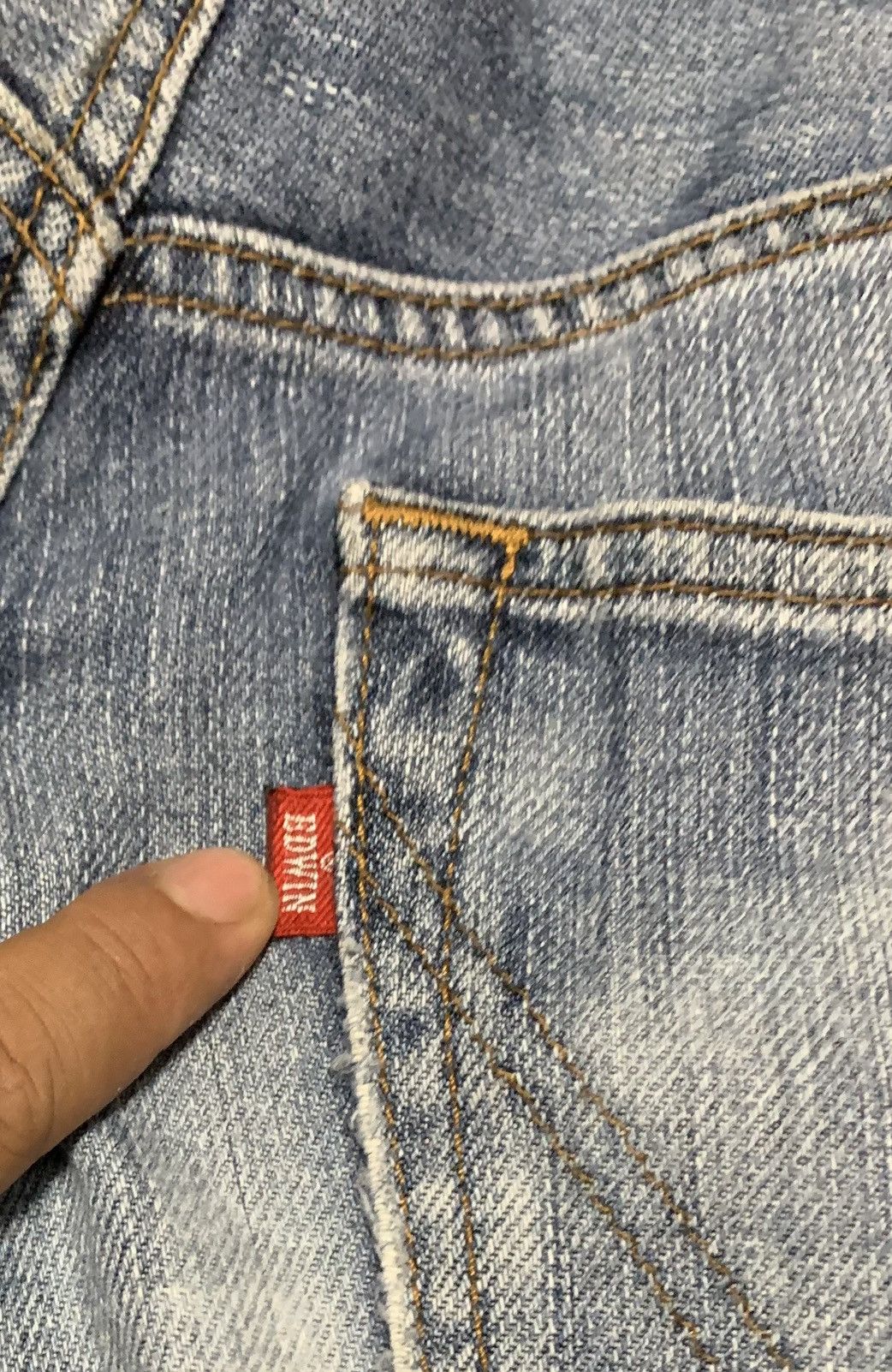 Edwin Vintage Edwin Straight Faded Blue Jeans Size US 31 - 6 Thumbnail