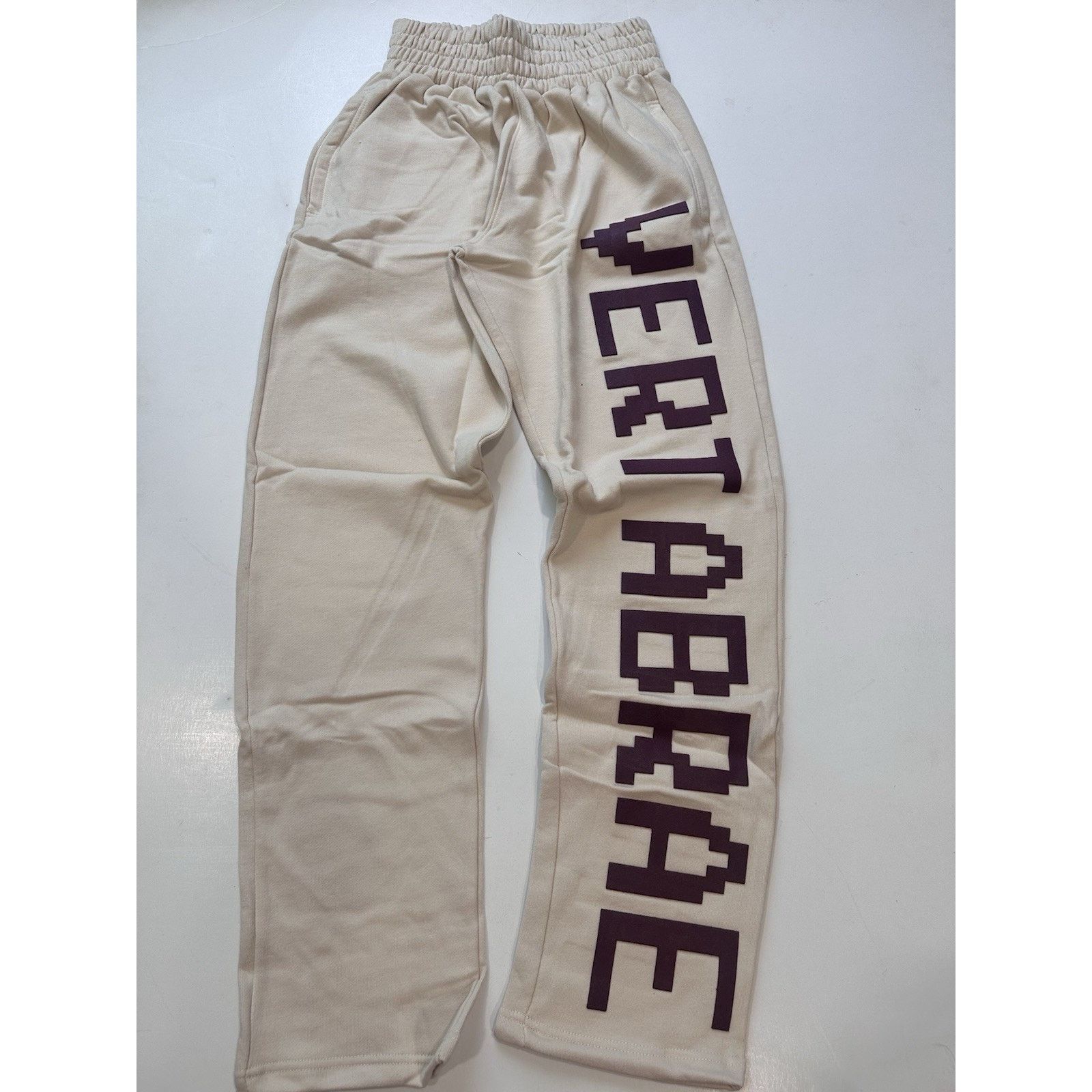 Vertabrae VERTABRAE Straight Leg Sweatpants In Cream Size XXL Size US 36 / EU 52 - 1 Thumbnail