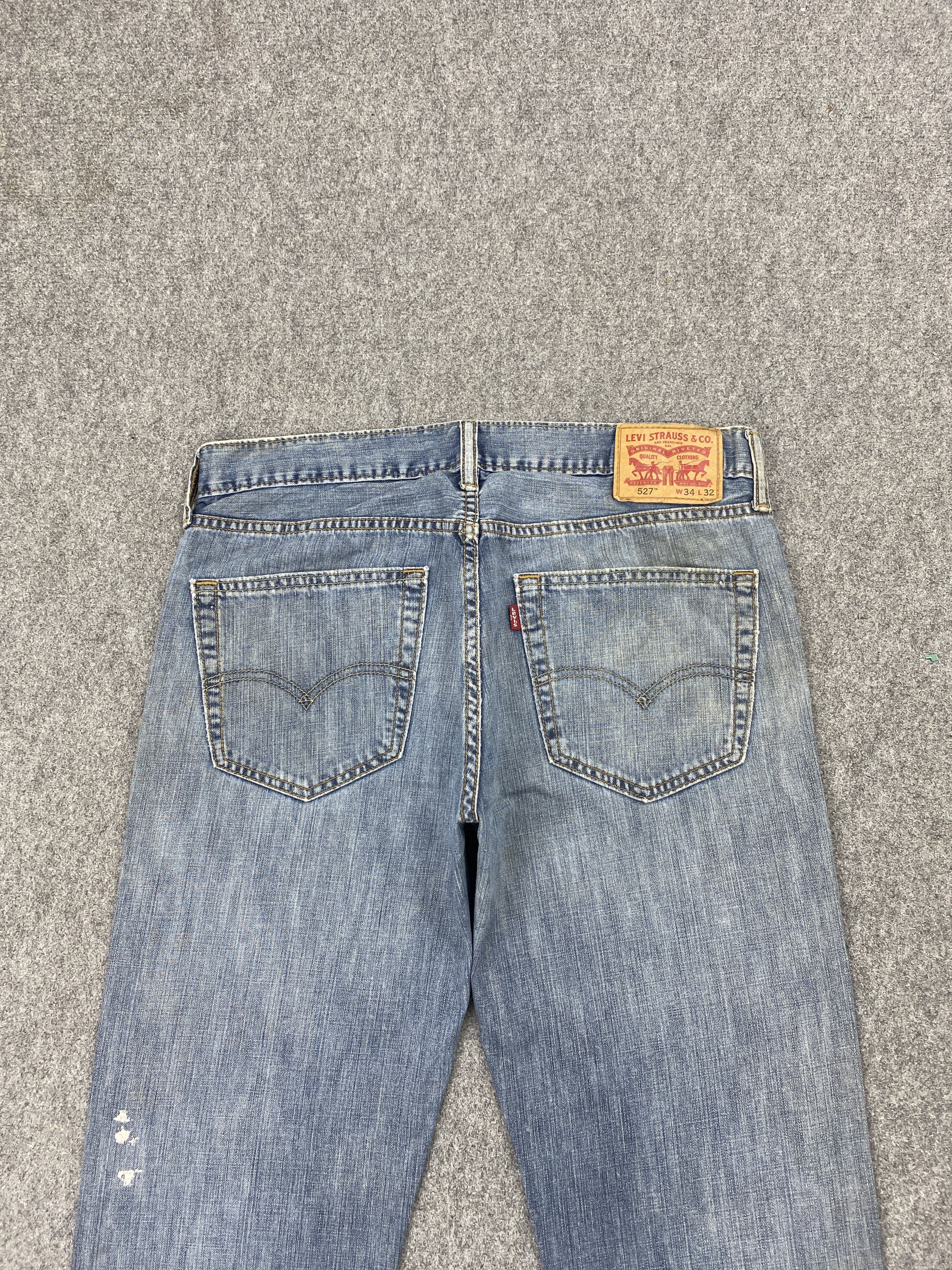 Levi's × Vintage Dirty Vintage Levi's 527 Flared Bootcut Jeans Size US 34 / EU 50 - 4 Thumbnail