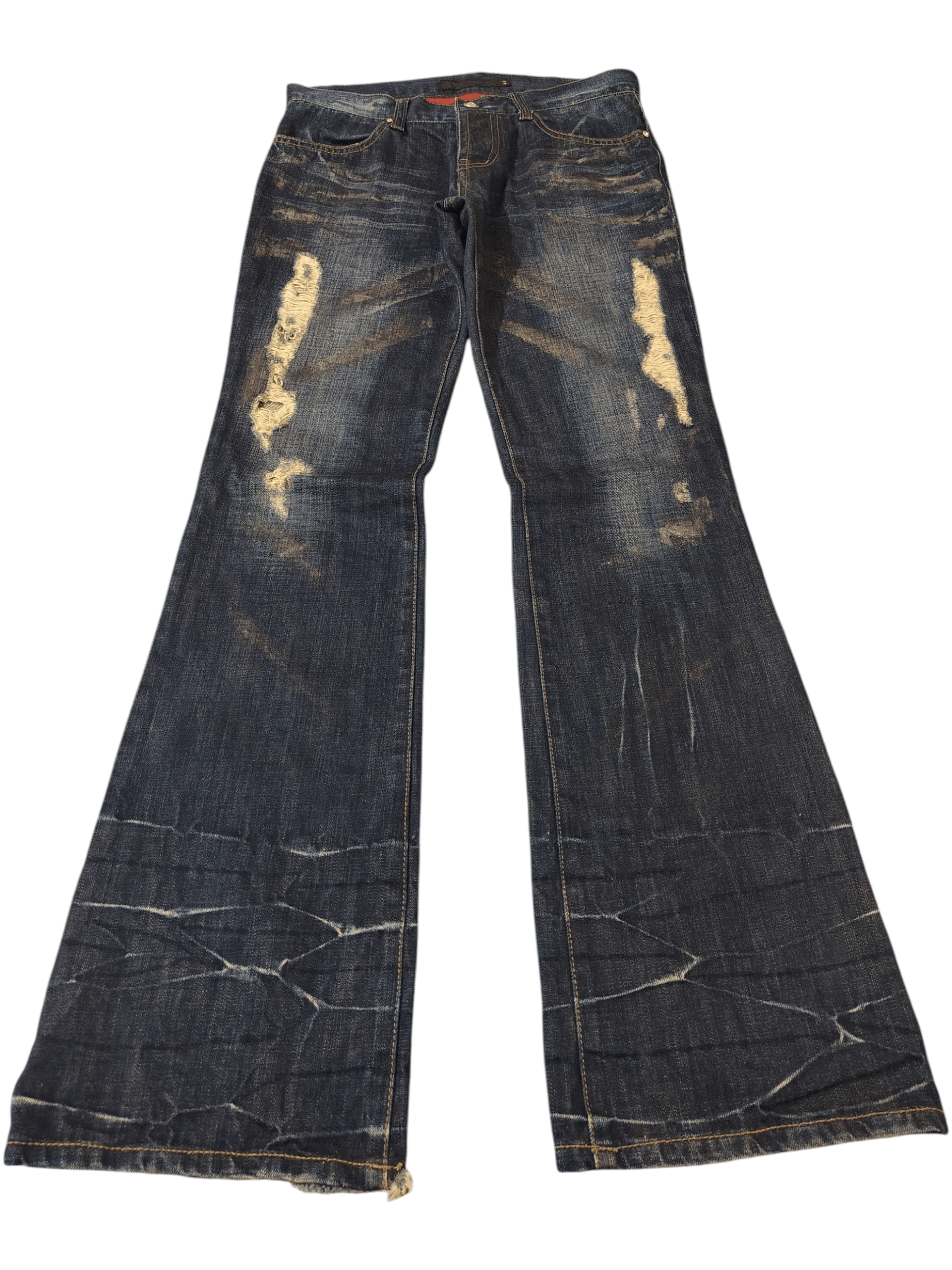GOSTAR DE FUGA Denim Rusty Bootcut Fuga Japan Flared Jeans I6W9 Style Size US 29 - 1 Thumbnail