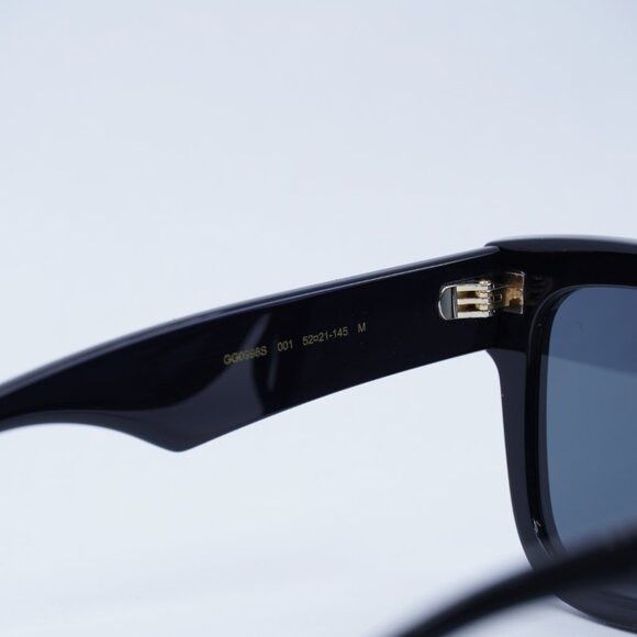 Gucci Gucci GG0998S 001 Sunglasses Black Square Frame, Grey Lenses Size ONE SIZE - 7 Thumbnail
