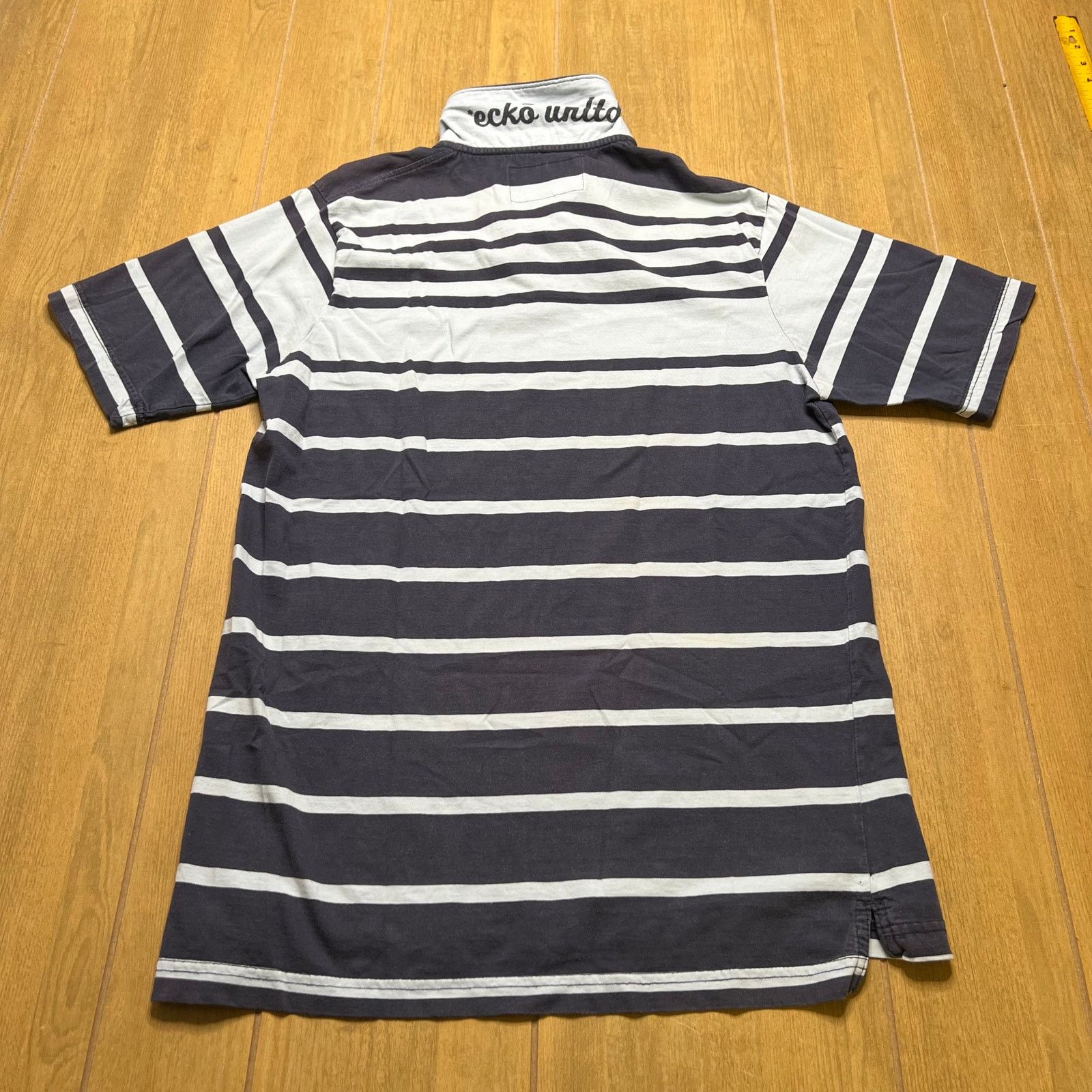 Ecko Unltd. Vintage Y2K Ecko Unltd Short Sleeve Striped Polo Shirt L Size US L / EU 52-54 / 3 - 8 Thumbnail
