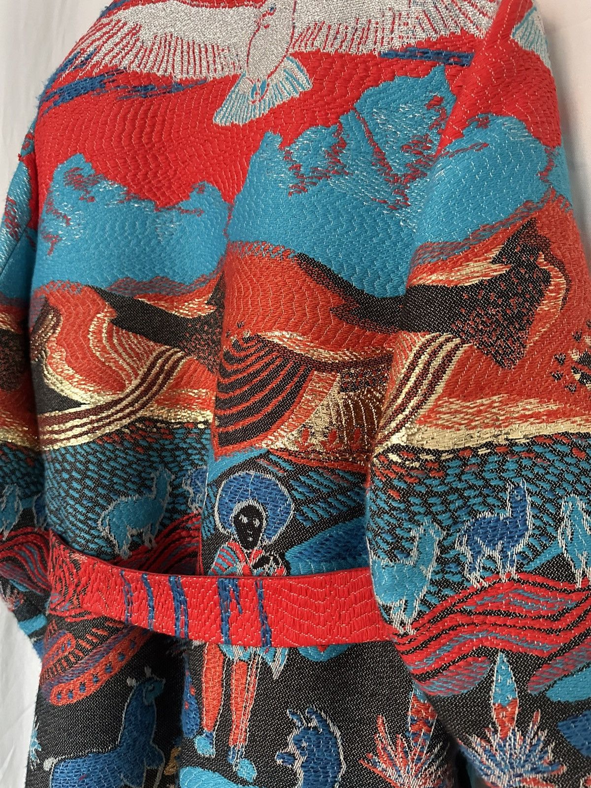 Giorgio Armani Pre-Fall 2017 Cashmere Embroidered Coat