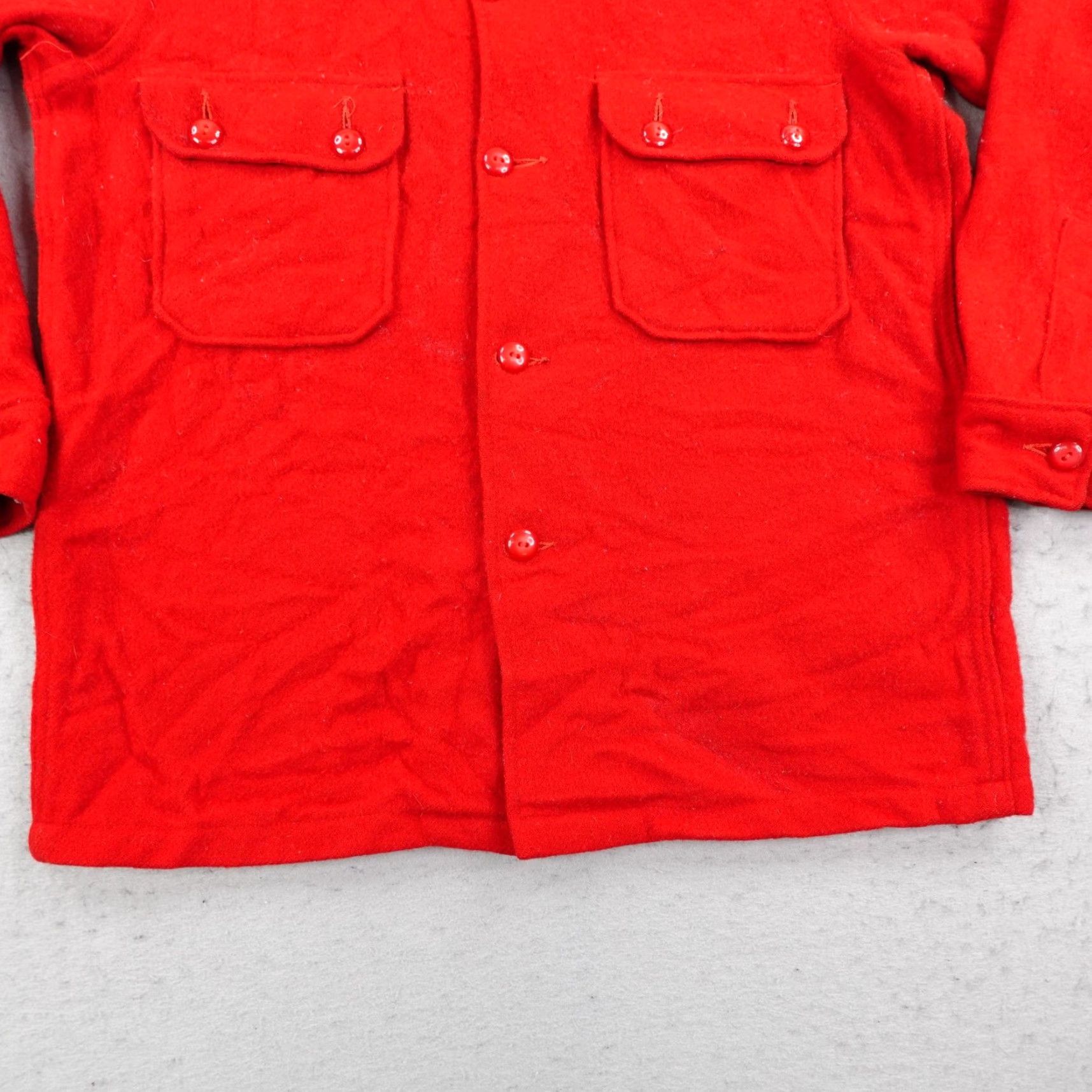 Vintage Vintage Boy Scouts Of America Jacket Mens 40 Red Wool Official Scout 60s Shacket Size US XXS / EU 40 - 3 Thumbnail