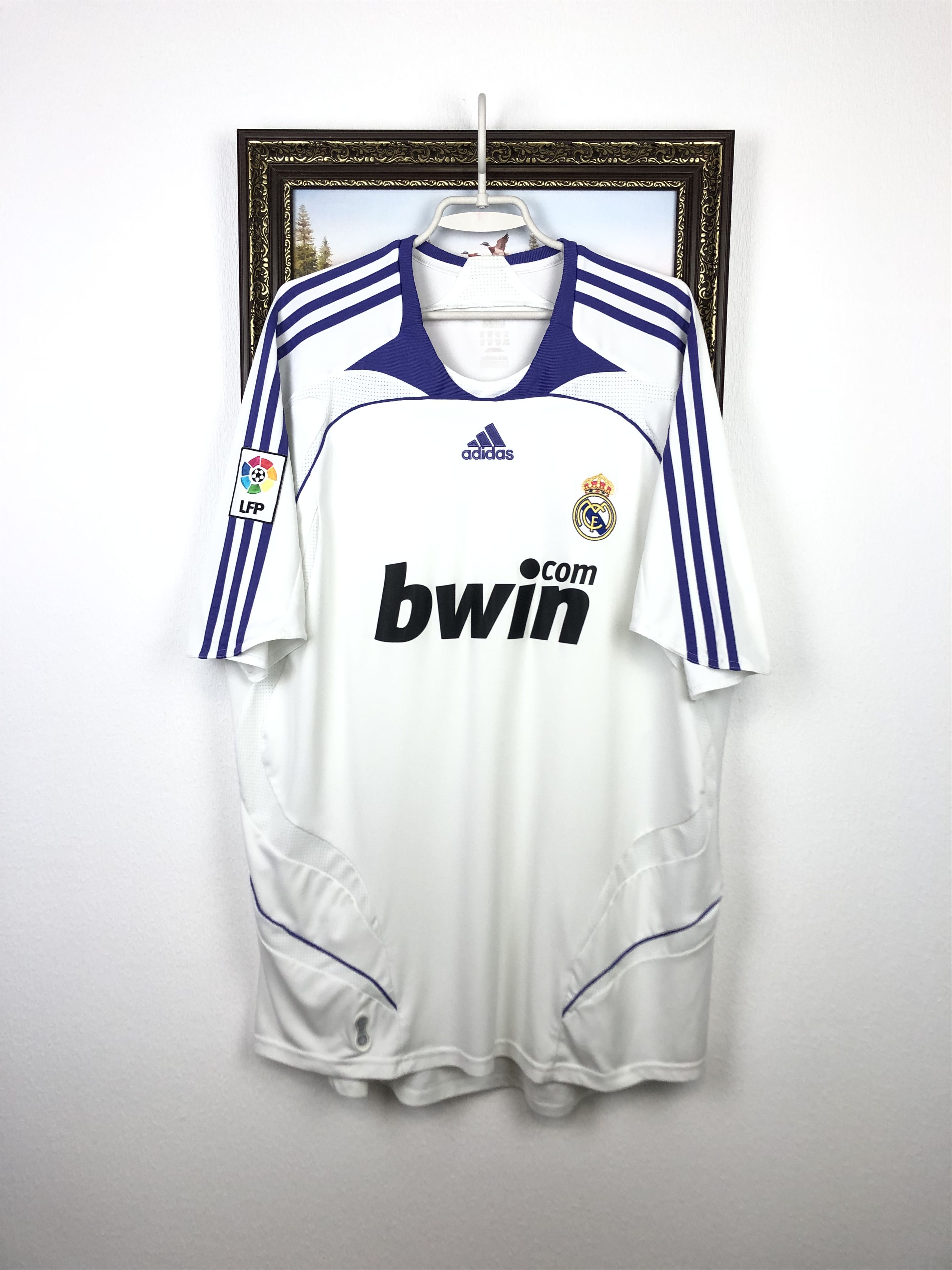 Adidas Real Madrid Home football shirt 2007 Soccer Adidas Jersey Size US XXL / EU 58 / 5 - 1 Thumbnail