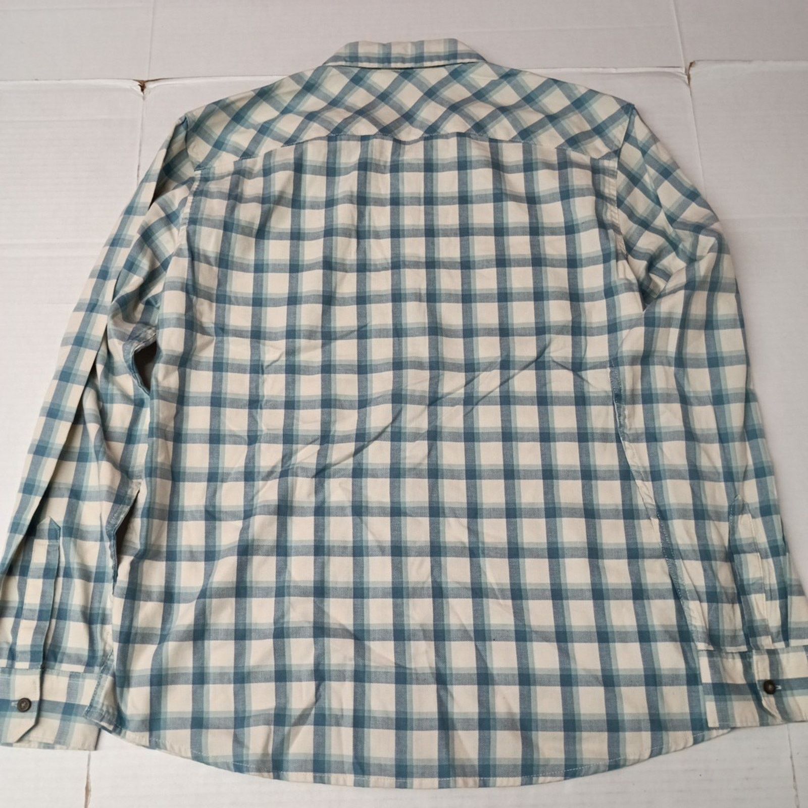 Wrangler Wrangler Cowboy Wash Twill Shirt Men's L Nile Blue Checkered Size US L / EU 52-54 / 3 - 8 Thumbnail