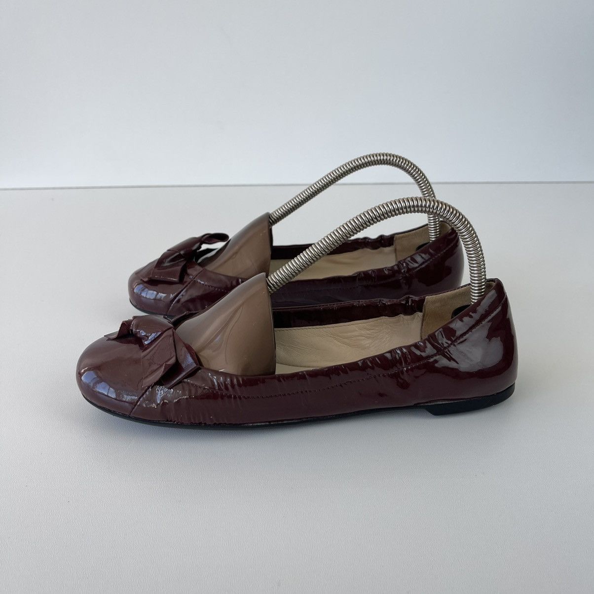 Prada Prada Milano Ballet Flats Patent Leather Ballerina Sandals Size US 9.5 / IT 39.5 - 7 Thumbnail