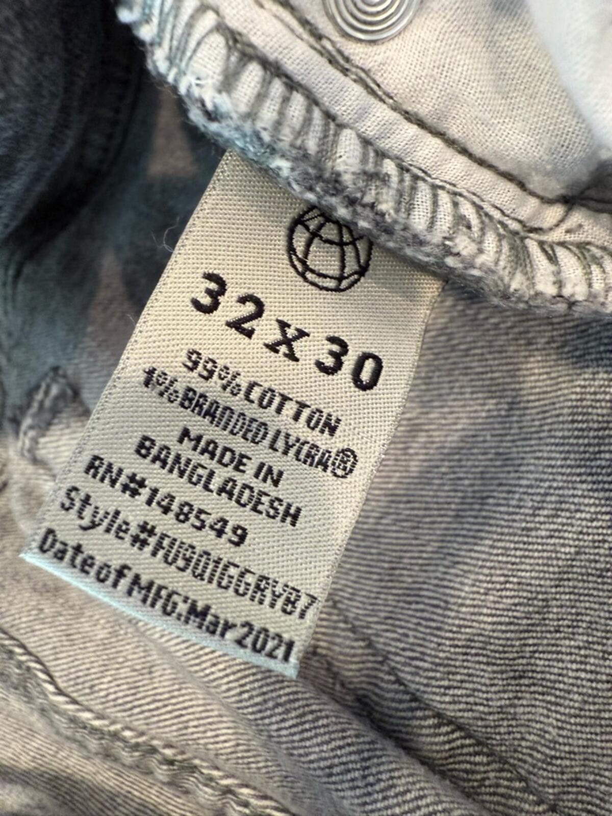 Free Planet Free Planet Sustainable Denim gray jeans straight 32”x30” Size US 32 / EU 48 - 6 Thumbnail