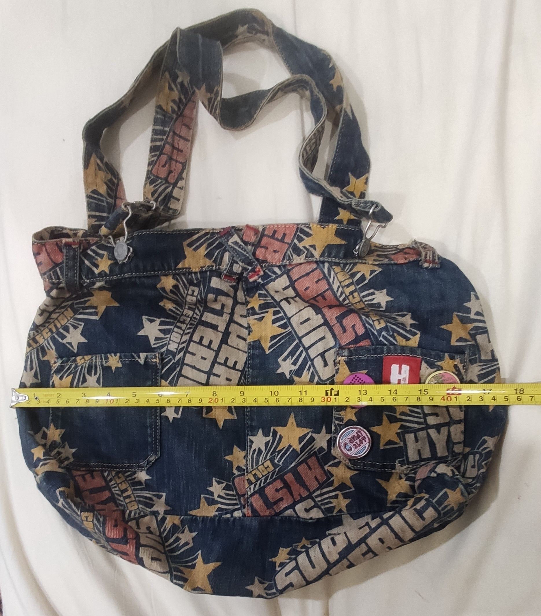 Hysteric Glamour × Vintage Vintage Denim Super Hysteric Glamour Collection Tote Beg Size ONE SIZE - 9 Thumbnail