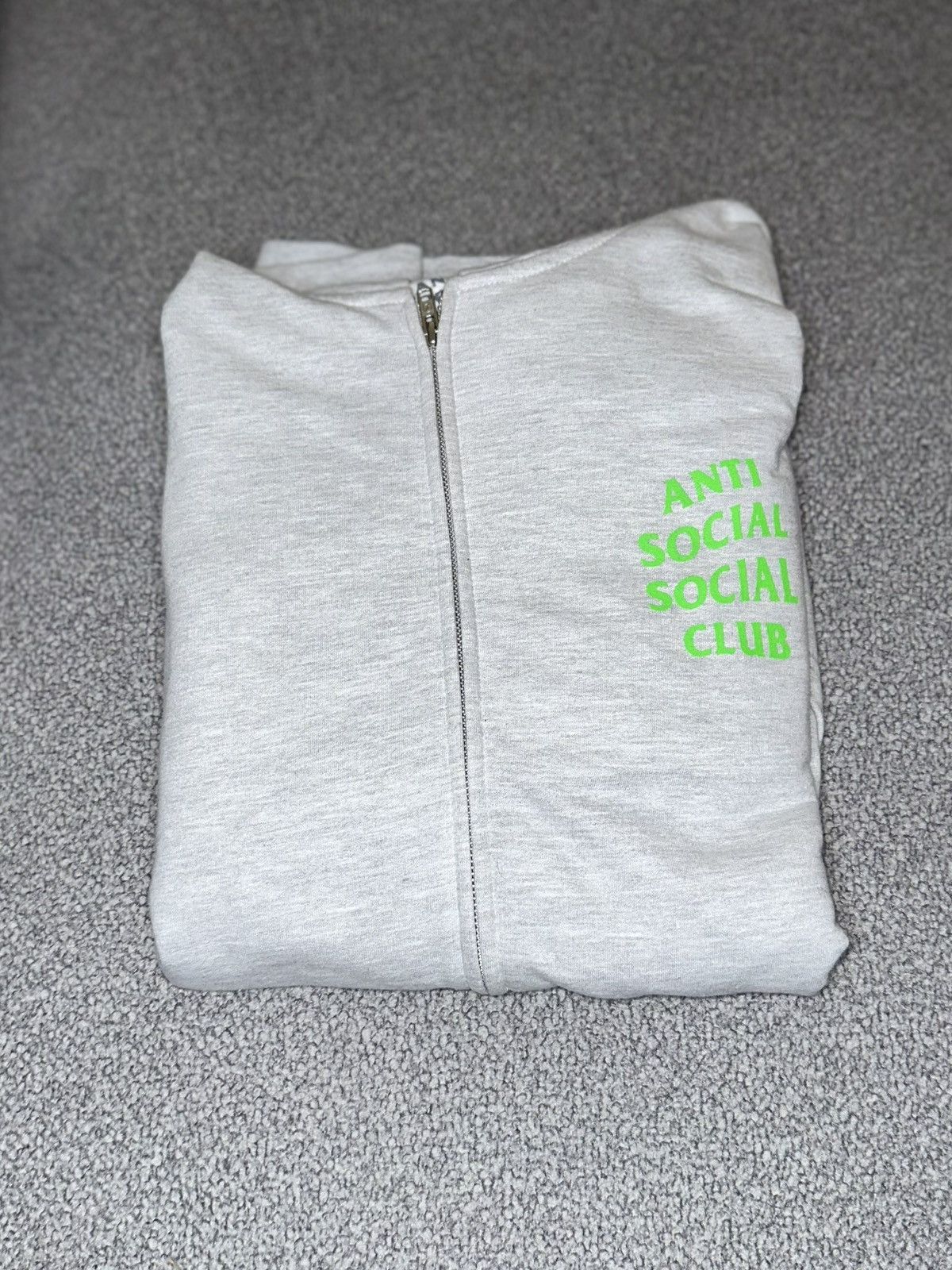 Anti Social Social Club Anti Social Social Club Grey Electric Zip Hoodie Size XL Size US XL / EU 56 / 4 - 3 Thumbnail
