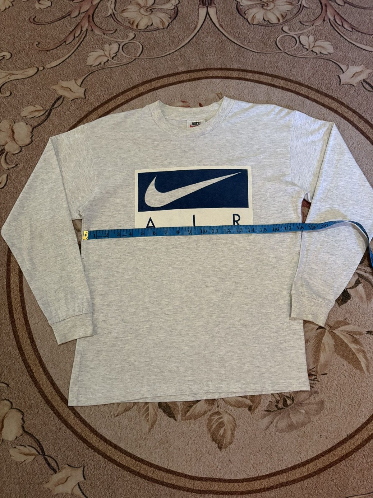 Nike Vintage Y2k NIKE AIR Big Swooh Long Sleeve T-Shirt Size US S / EU 44-46 / 1 - 11 Thumbnail