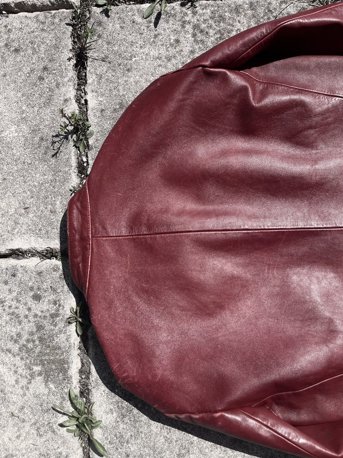 Maison Margiela SS00 Maison Martin Margiela 5 zip leather jacket burgundy Size US M / EU 48-50 / 2 - 10 Thumbnail