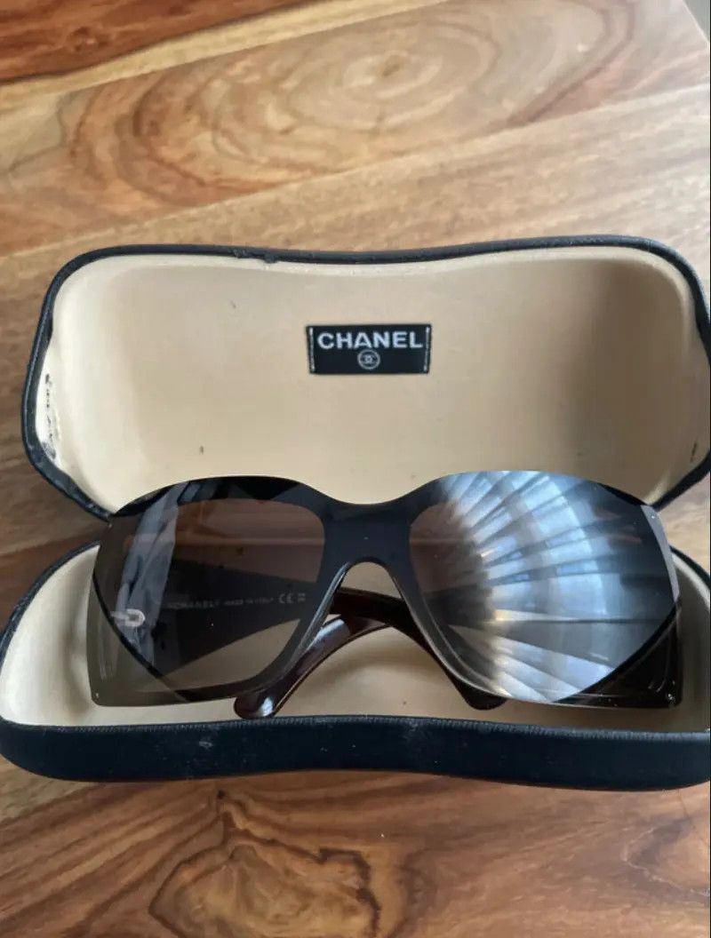 Chanel × Vintage CHANEL Sunglasses Mask Rimless Rhinestone 4017 Vintage Size ONE SIZE - 4 Thumbnail