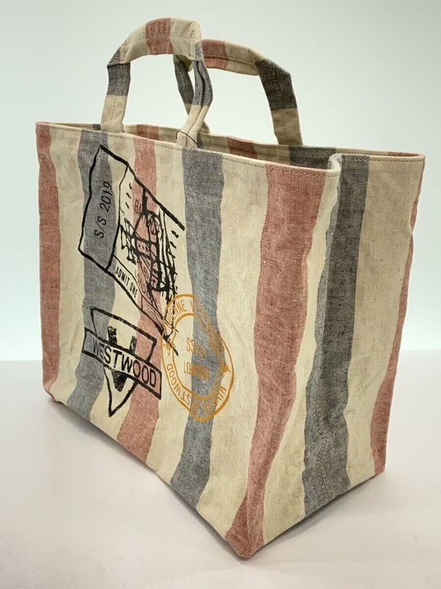 Vivienne Westwood Striped Canvas Orb Tote Bag Size ONE SIZE - 2 Thumbnail