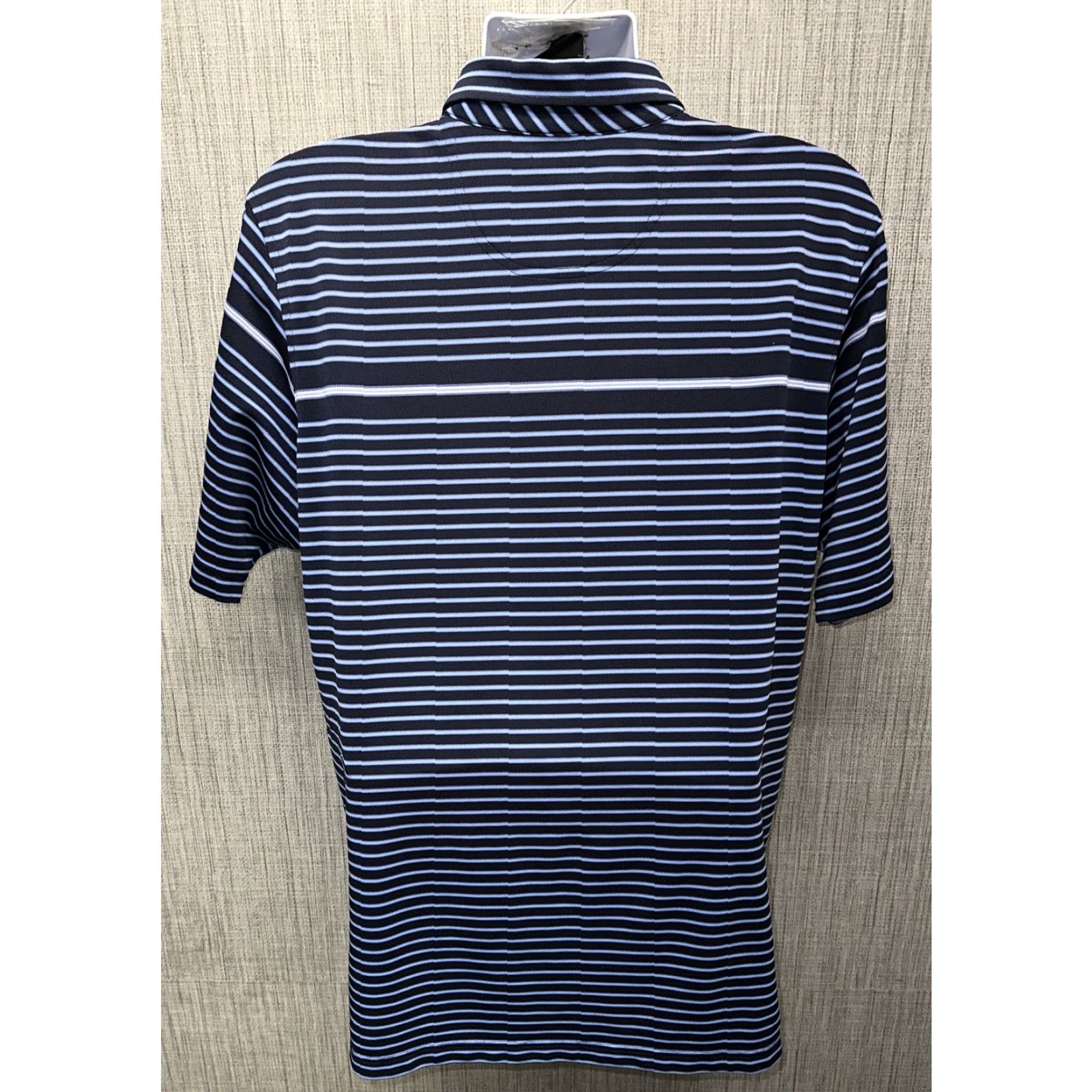 Vintage Fairway And Green Tech Mens Polo Shirt Short Sleeve Striped Blue Golf Size L Size US L / EU 52-54 / 3 - 5 Thumbnail