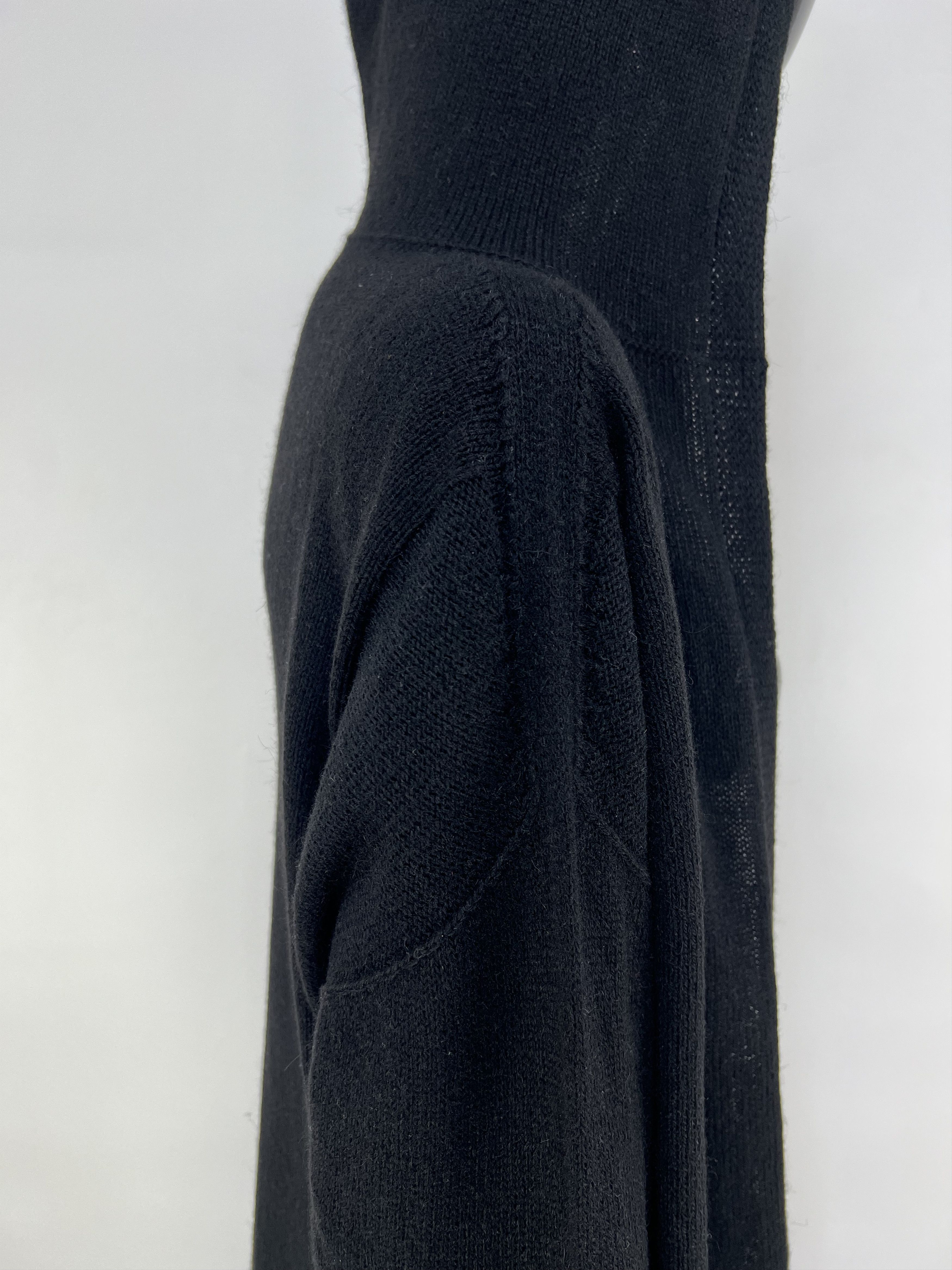 Woolrich Woolen Mills Woolrich Women's Black Wool Hooded Open Long Cardigan Size S Size S / US 4 / IT 40 - 10 Thumbnail