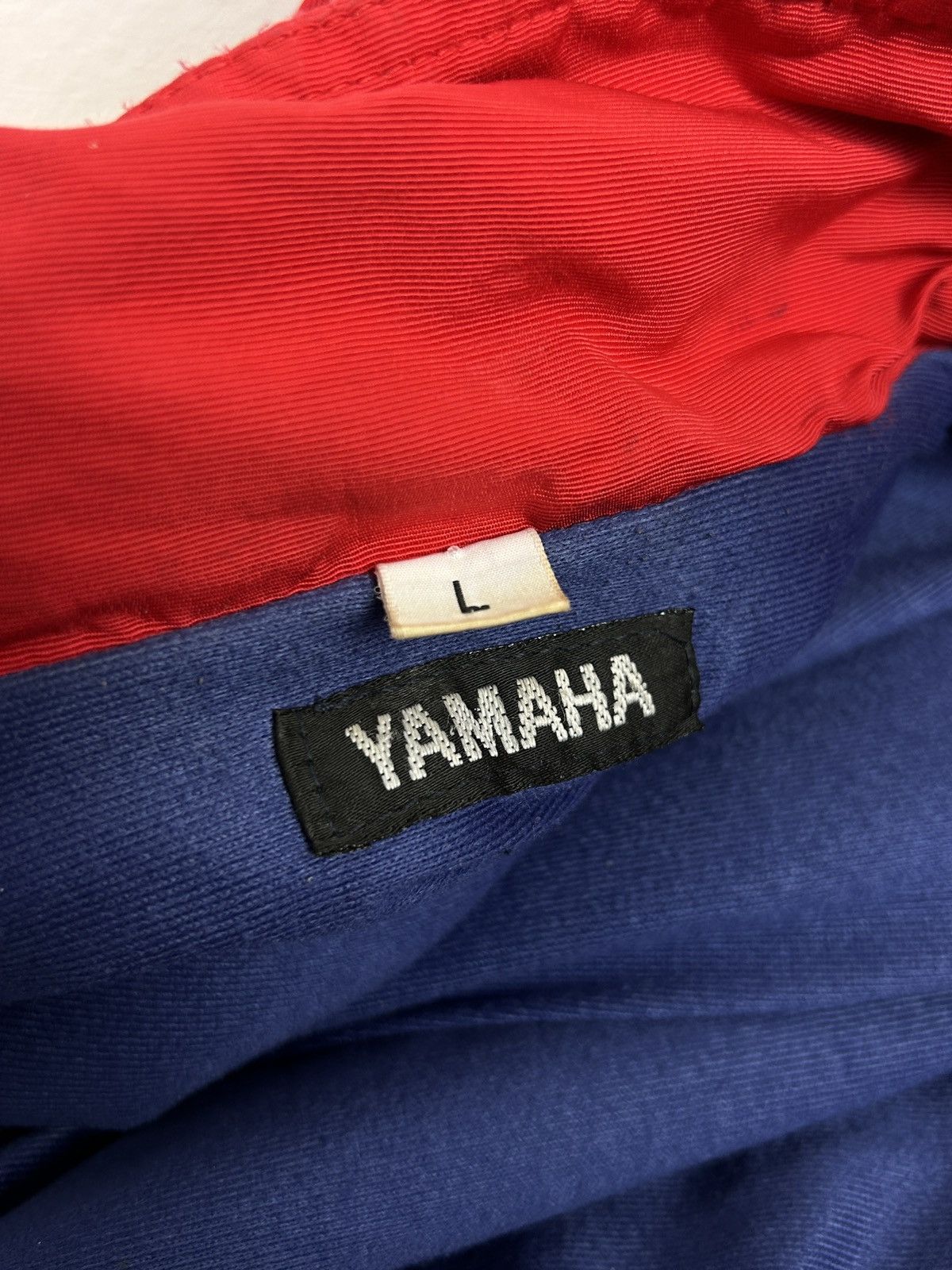 Vintage 80s Vintage Team Yamaha Sports Zippered Racing Jacket In Red Size US L / EU 52-54 / 3 - 15 Thumbnail