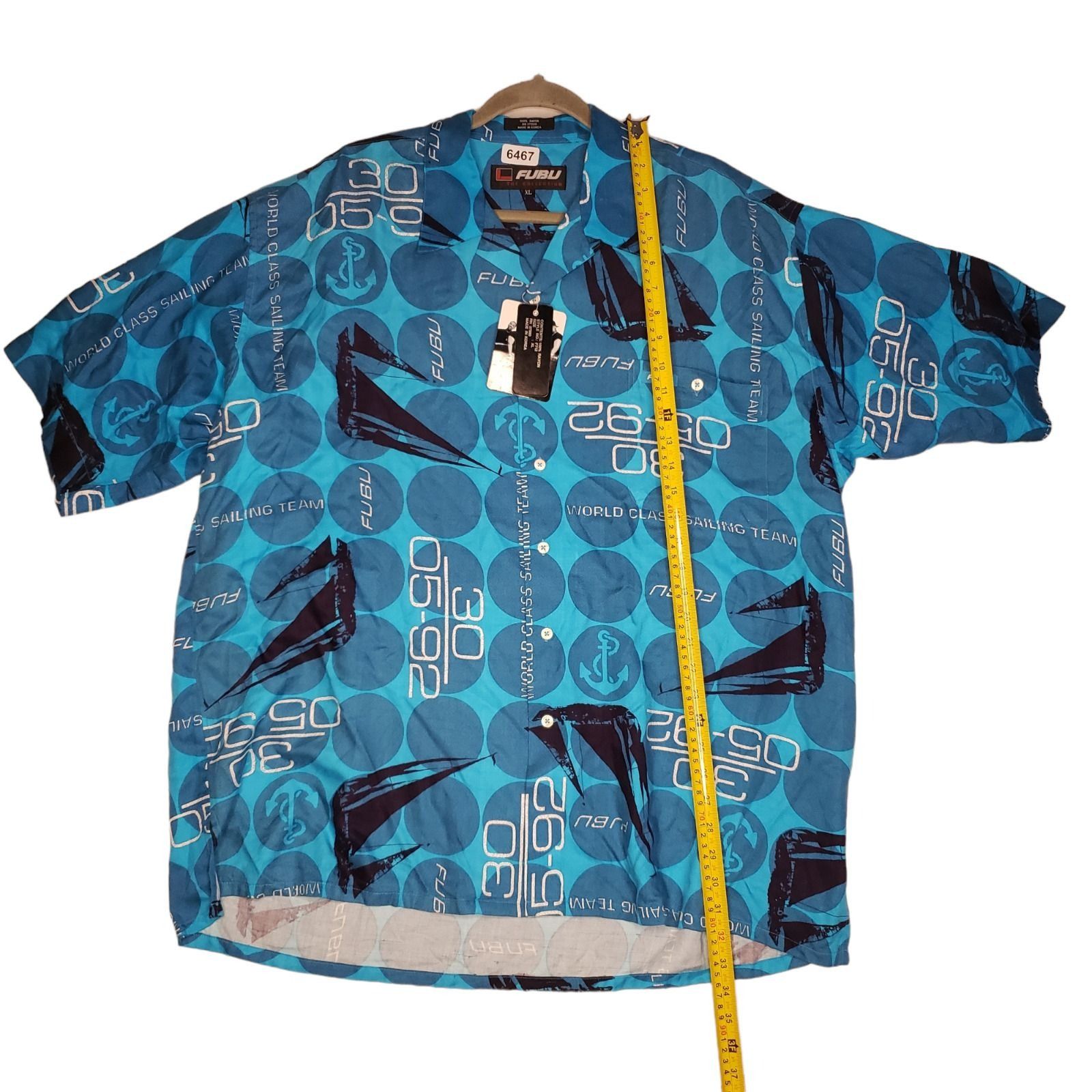 Fubu VTG FUBU World Class Sailing Team Button Up Shirt Size XL Size US XL / EU 56 / 4 - 11 Thumbnail