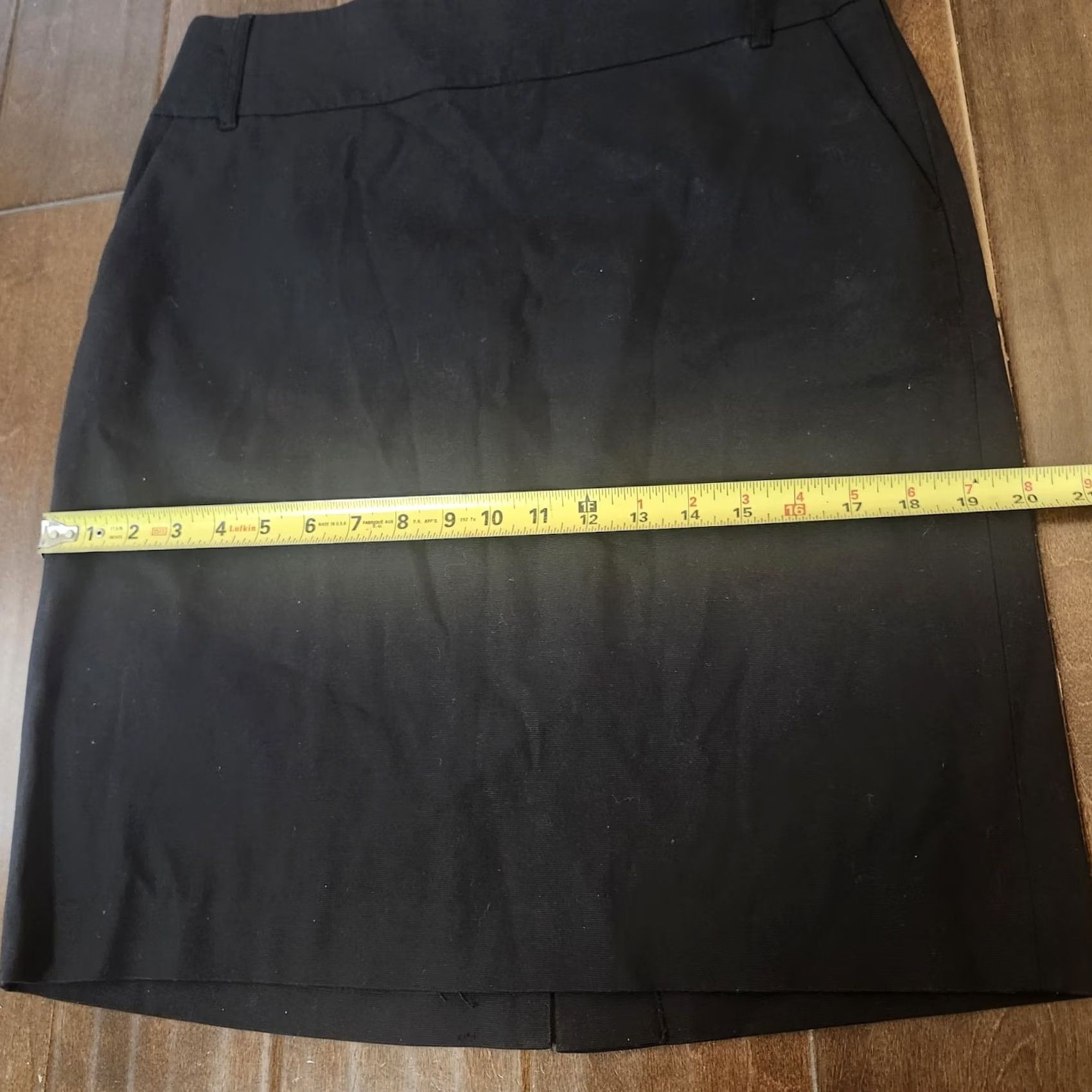 Vintage Apostrophe Stretch Black Pencil Skirt Womens Size 10 Size 32" / US 10 / IT 46 - 7 Thumbnail