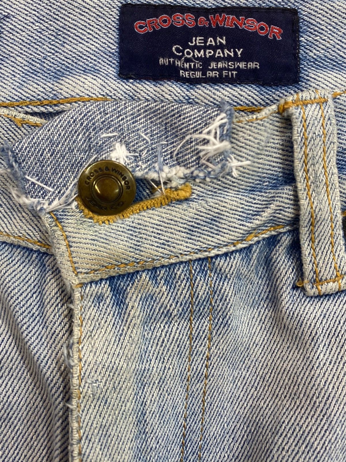 Japanese Brand Japanese Brand Light Wash Style Distressed Patch Work Jeans Size US 30 / EU 46 - 10 Thumbnail