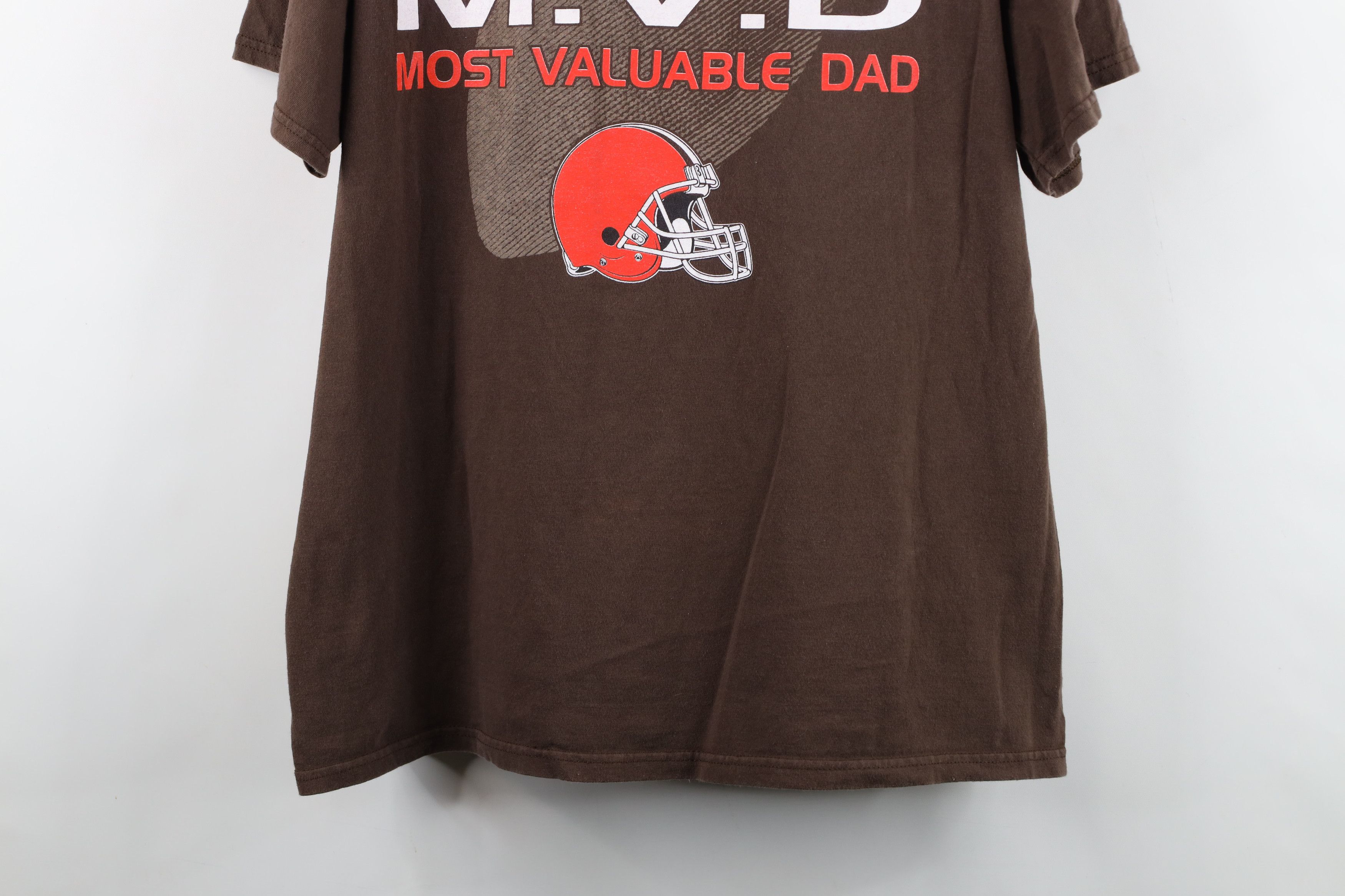 Vintage Vintage 90s Valuable Dad Cleveland Browns Football T-Shirt Size US XL / EU 56 / 4 - 3 Thumbnail