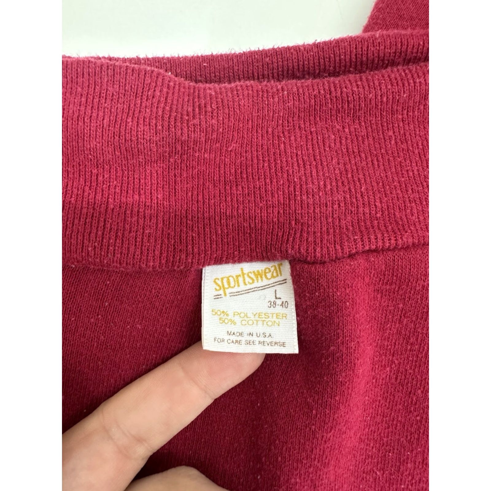 Vintage VINTAGE Sportswear Mens Sweatpants 38-40 Red Size Large Drawstring USA Made Casual Mens Sweatpants Size US 33 - 2 Thumbnail