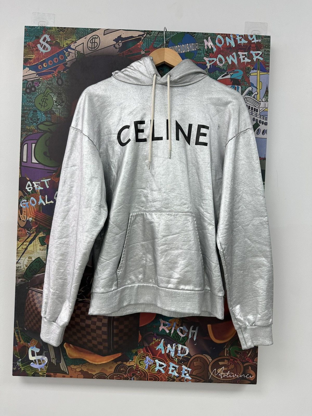 Celine Celine Foil Reflective Sweatshirt Size US S / EU 44-46 / 1 - 1 Thumbnail