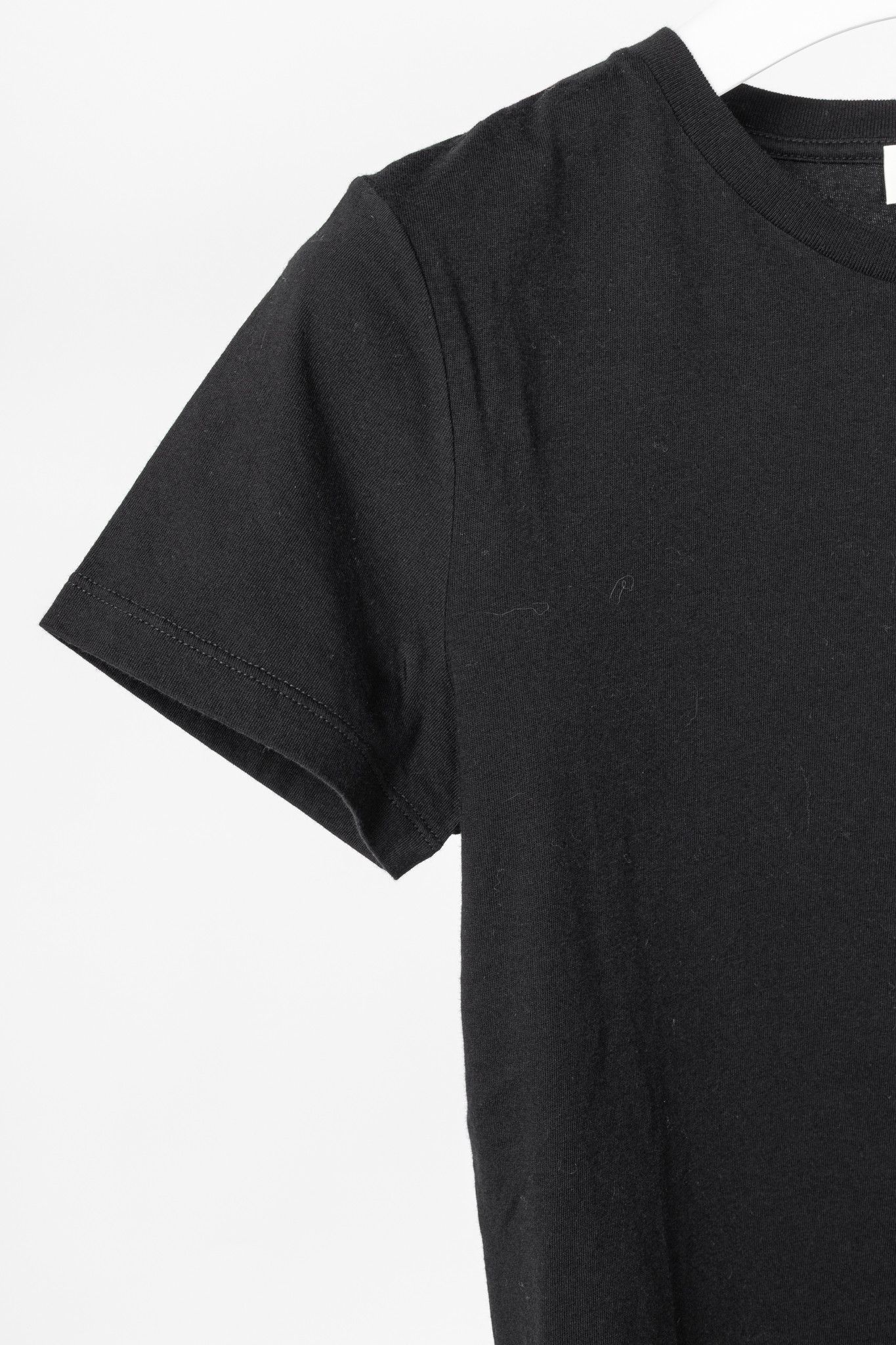 Saint Laurent Paris Saint Laurent Black Cotton-Jersey Short-Sleeve T-Shirt Size S / US 4 / IT 40 - 5 Thumbnail