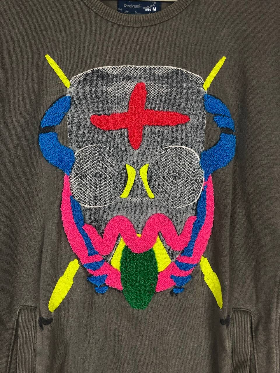 Desigual Desigual Sweasthirt Sweat Towel Mask Gray size M Size US M / EU 48-50 / 2 - 4 Thumbnail