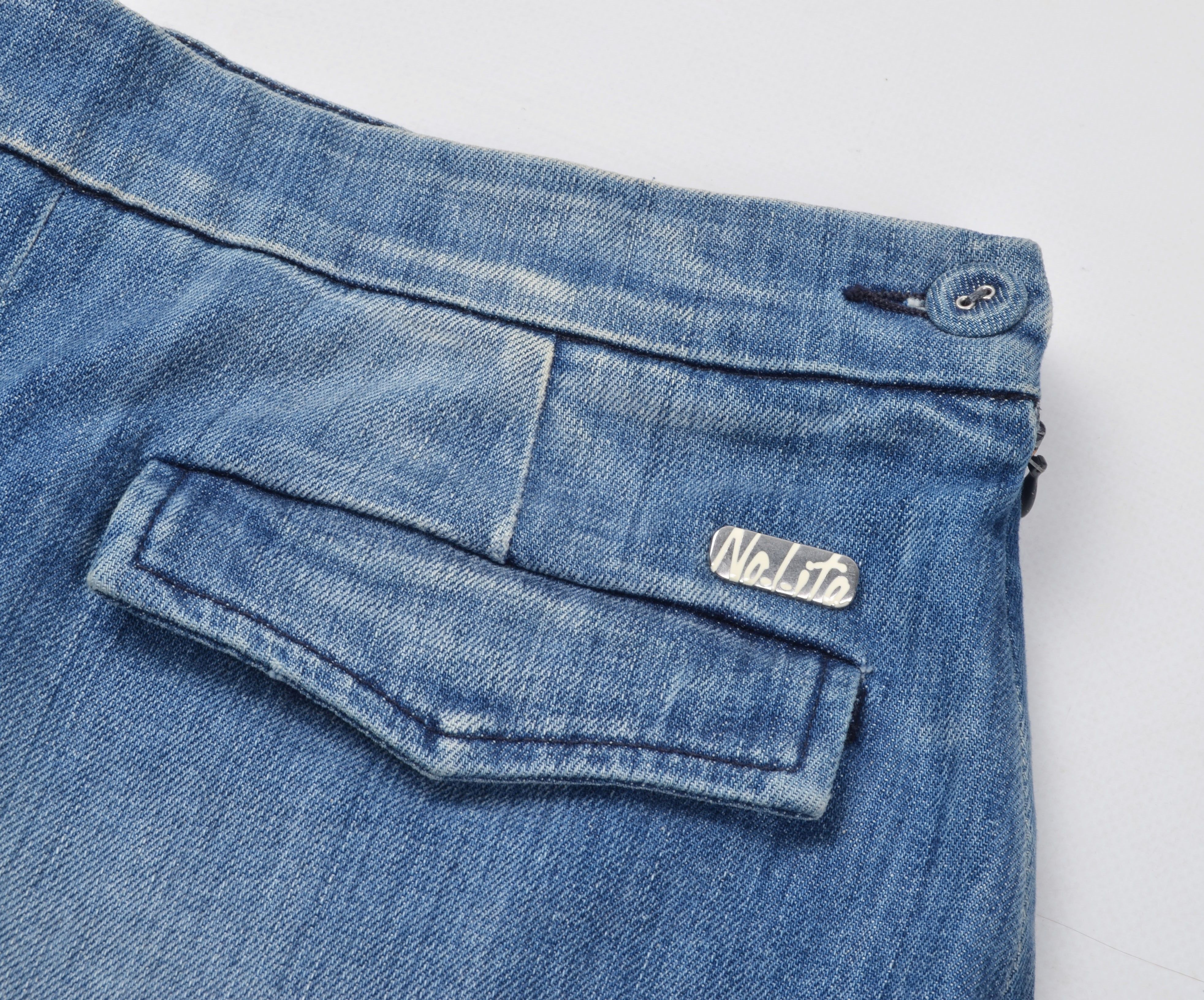 Other Vintage Nolita North Little Italy Y2K Denim Mini Skirt Size 26" / US 2 / IT 38 - 5 Thumbnail